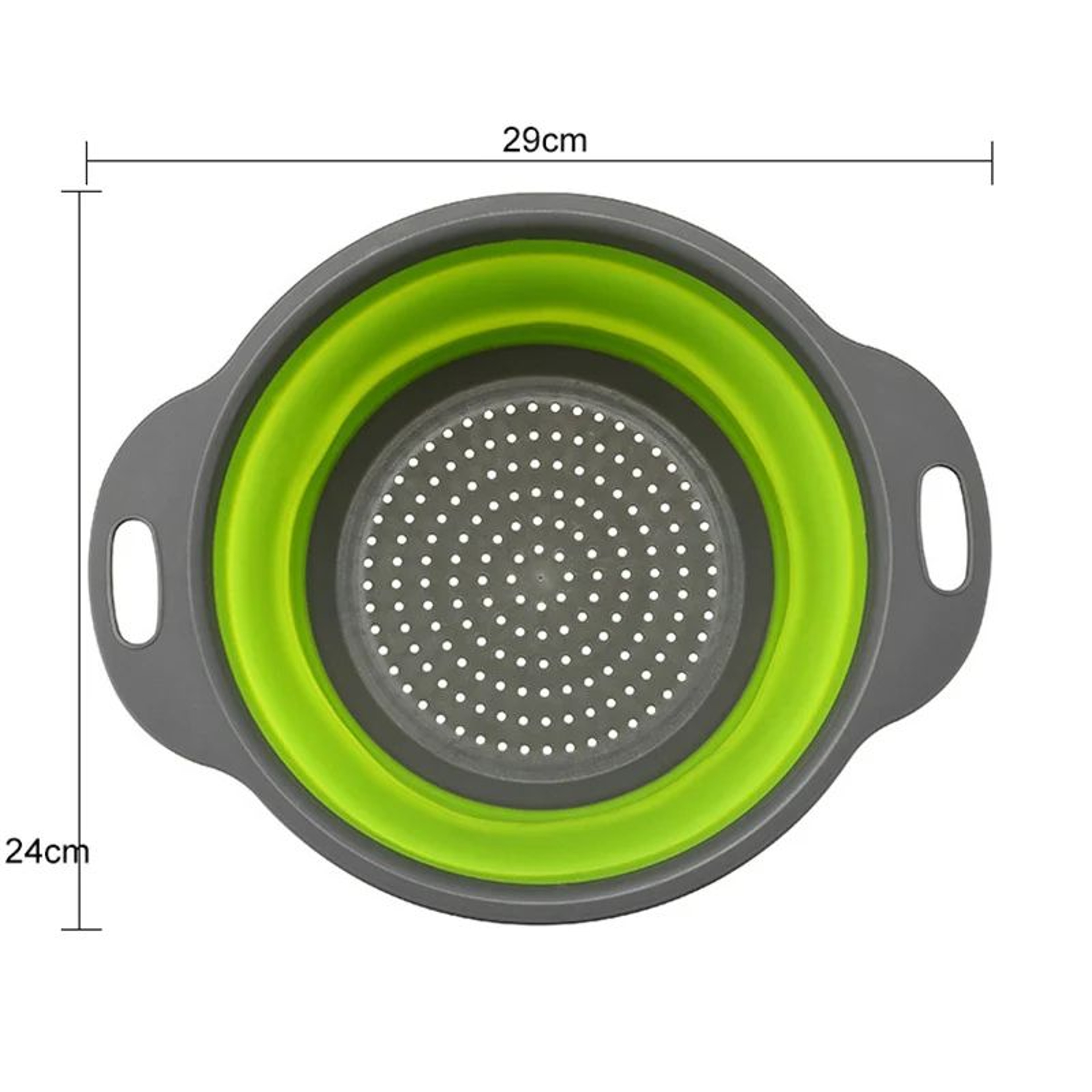 Collapsible Silicone Drain Basket  Foldable Kitchen Colander Fruit  Vegetable Washing Strainer 7