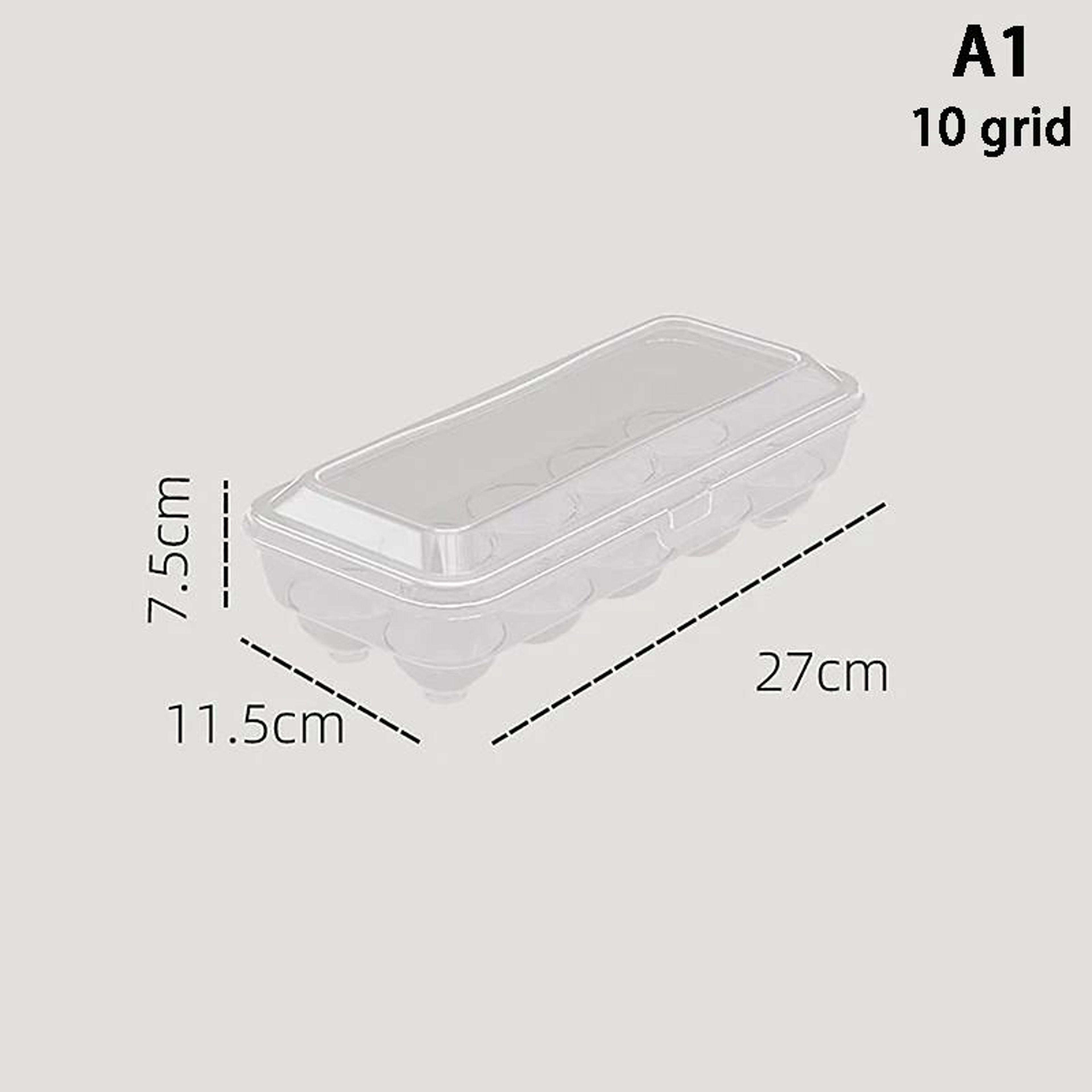 1015 Grid Egg Storage Container For Refrigerator  Stackable Plastic Egg Holder Organizer With Fresh 6
