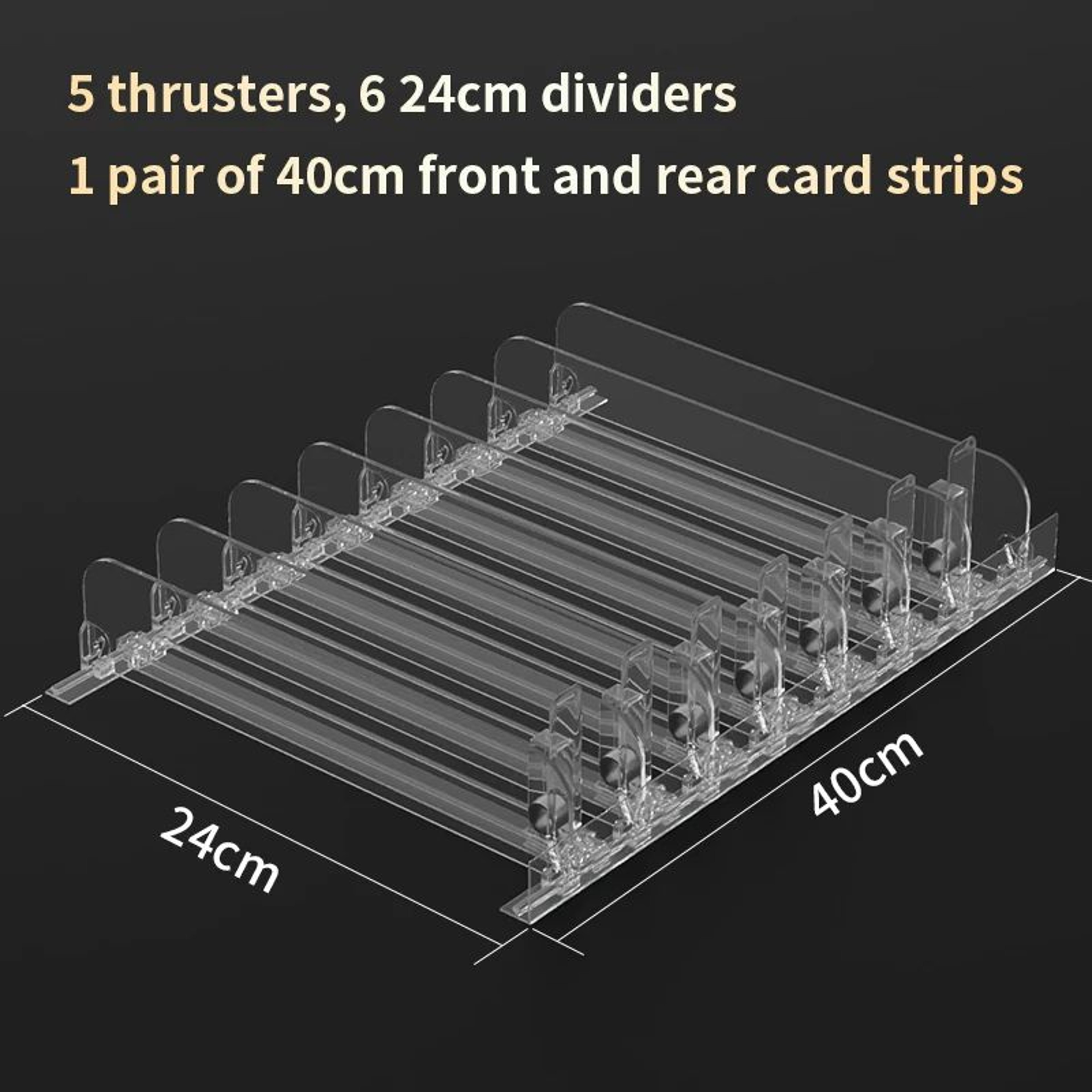19 Mm Automatic Shelf Pusher Display Rack  PP Supermarket Shelf Organizer For Lipstick Nail Polish  6