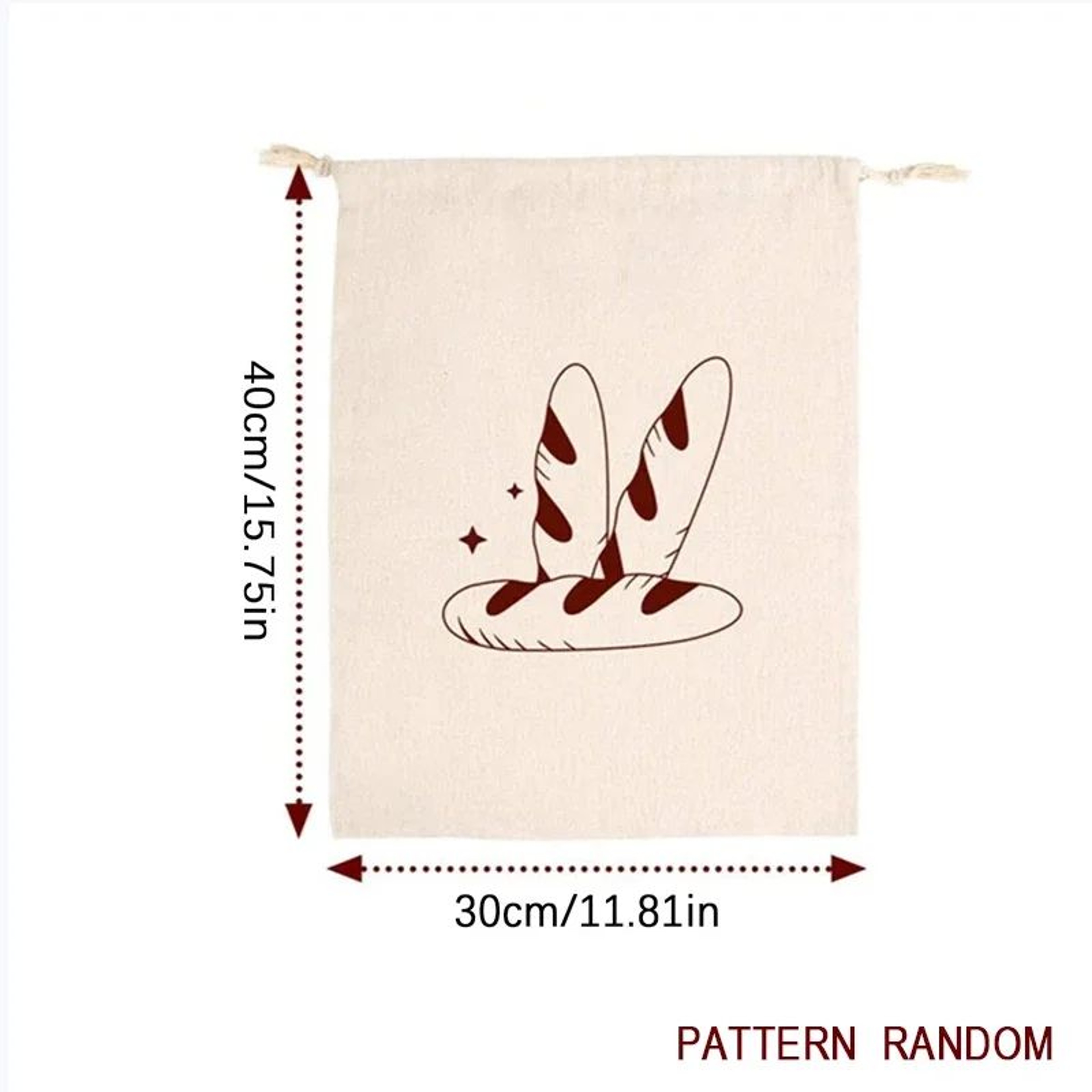 Reusable Cotton Linen Bread Storage Bag  EcoFriendly Drawstring Bread Keeper For Baguettes Loaves   6