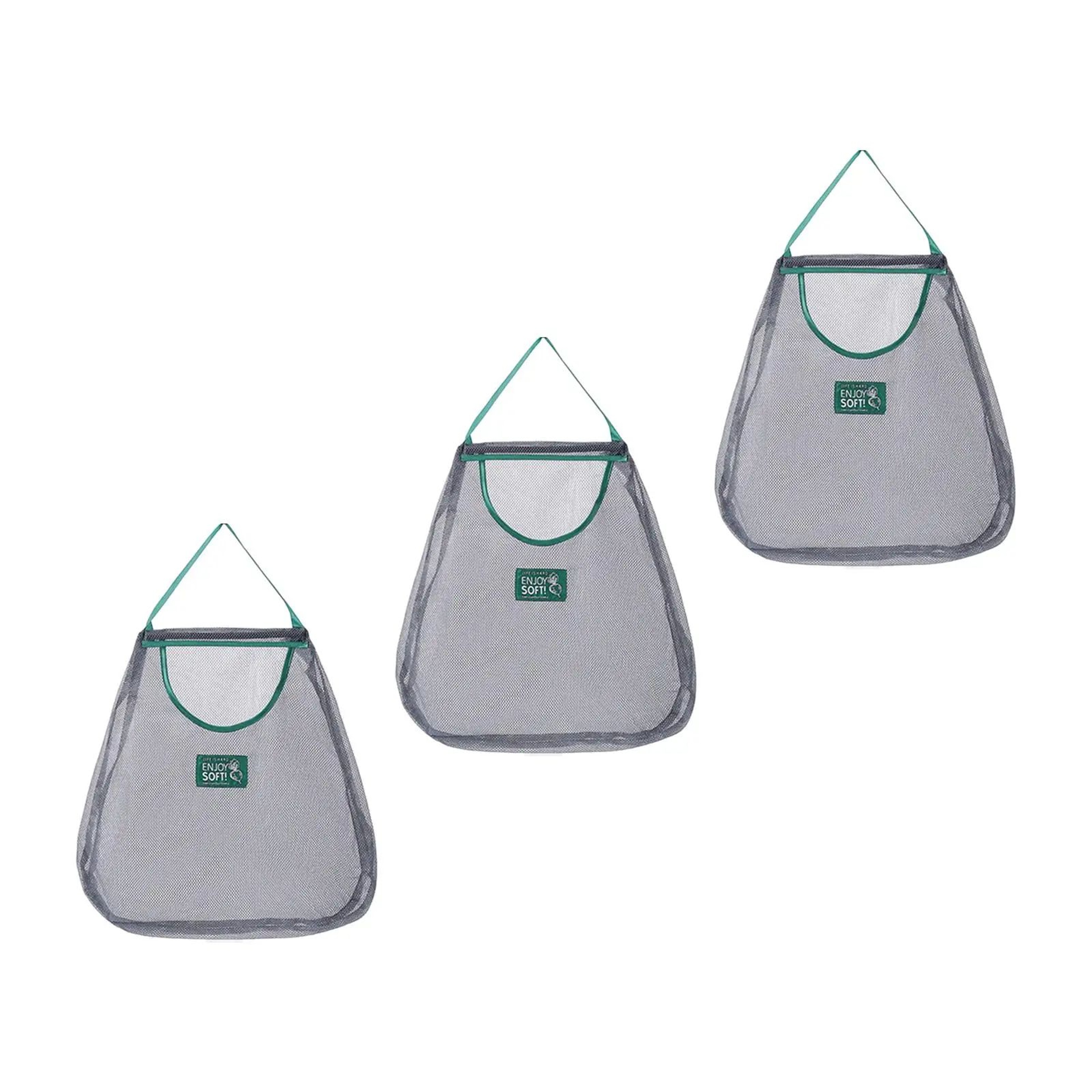 3 Pcs Hanging Mesh Produce Storage Bags  Breathable WallMounted Vegetable  Fruit Organizer Set 9