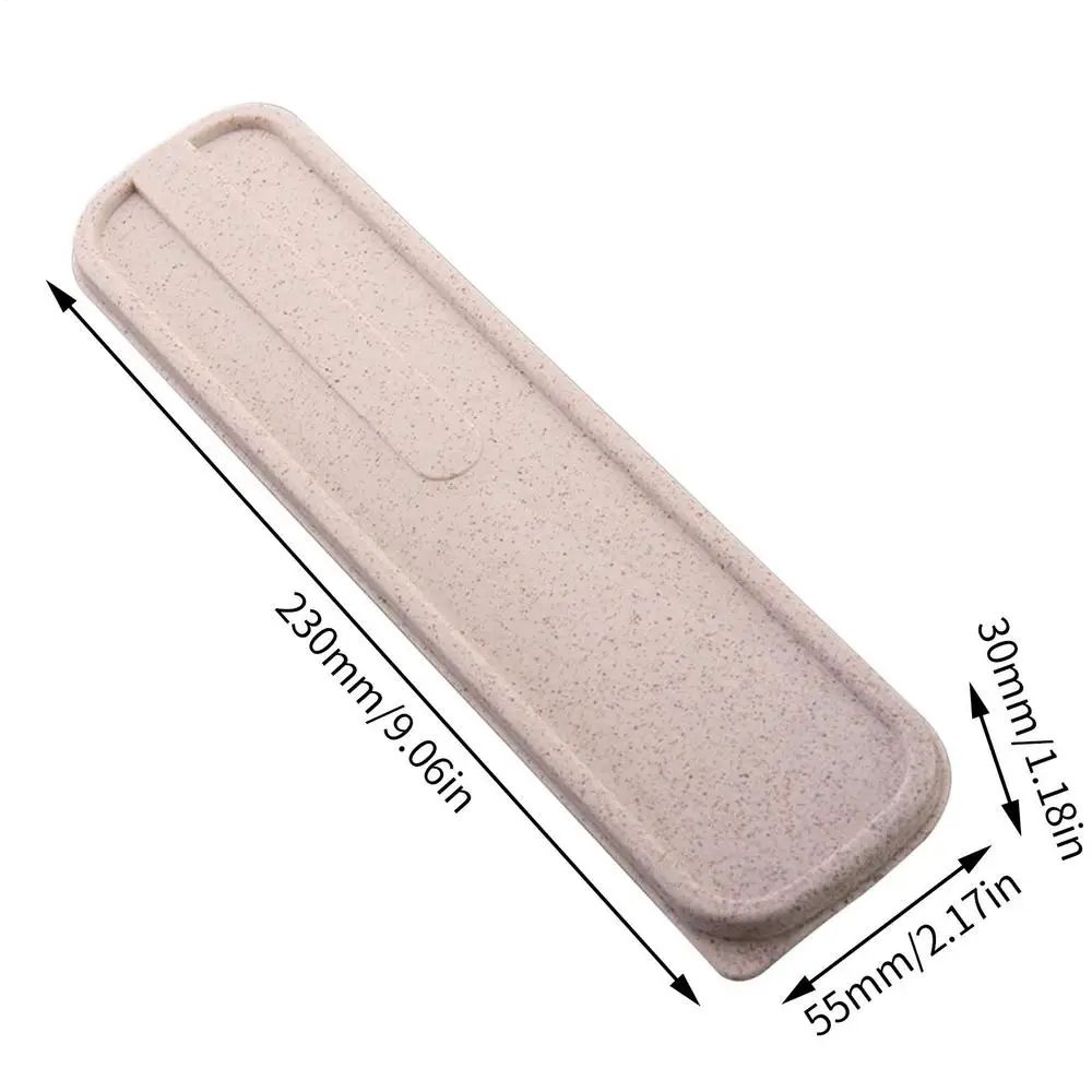 Portable Wheat Straw Cutlery Storage Case  Reusable Spoon  Fork Travel Utensil Box With Dustproof L 11