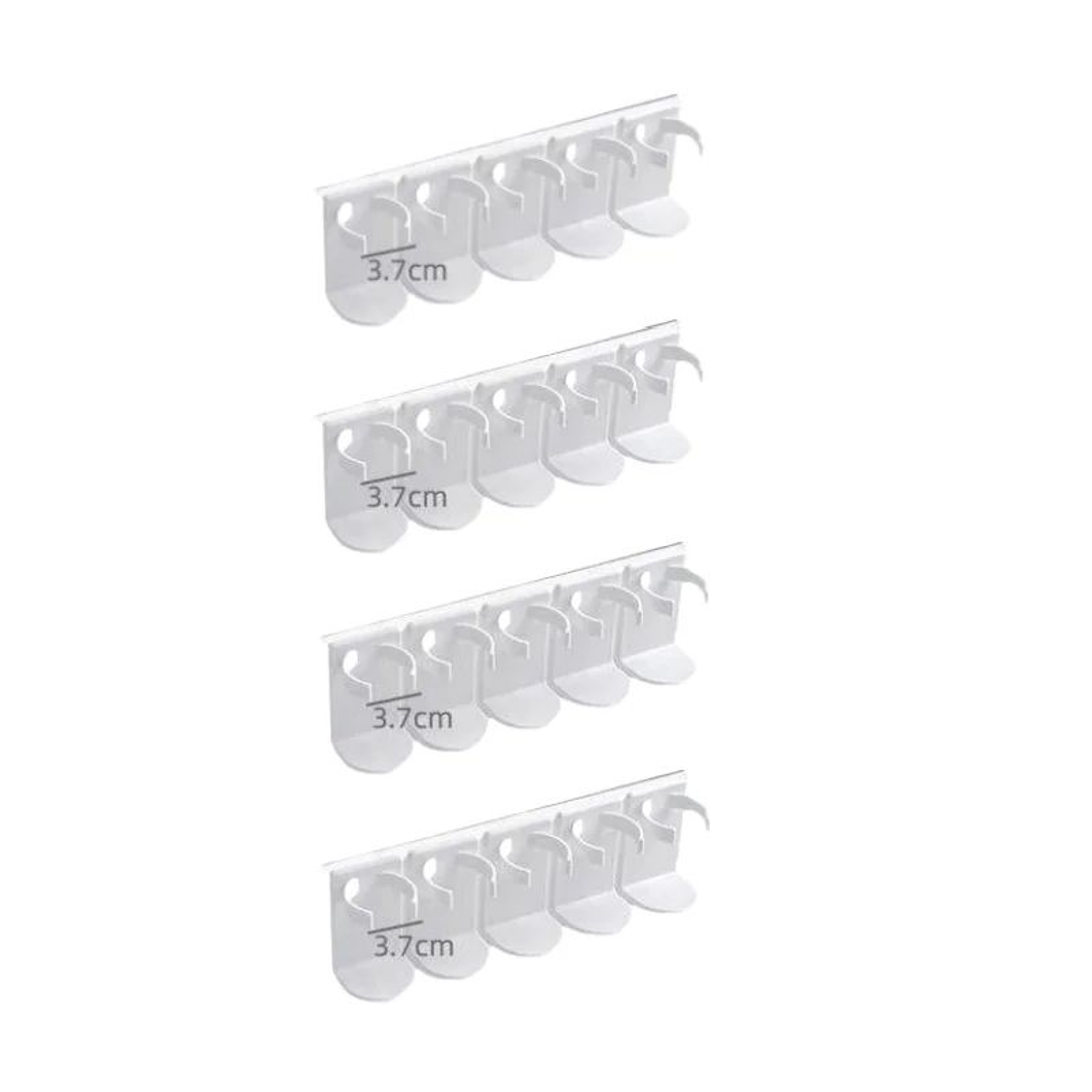 2Piece WallMounted Spice Rack Organizer  Adjustable NoDrill Spice Jar Holder Storage Rack For Kitch 7