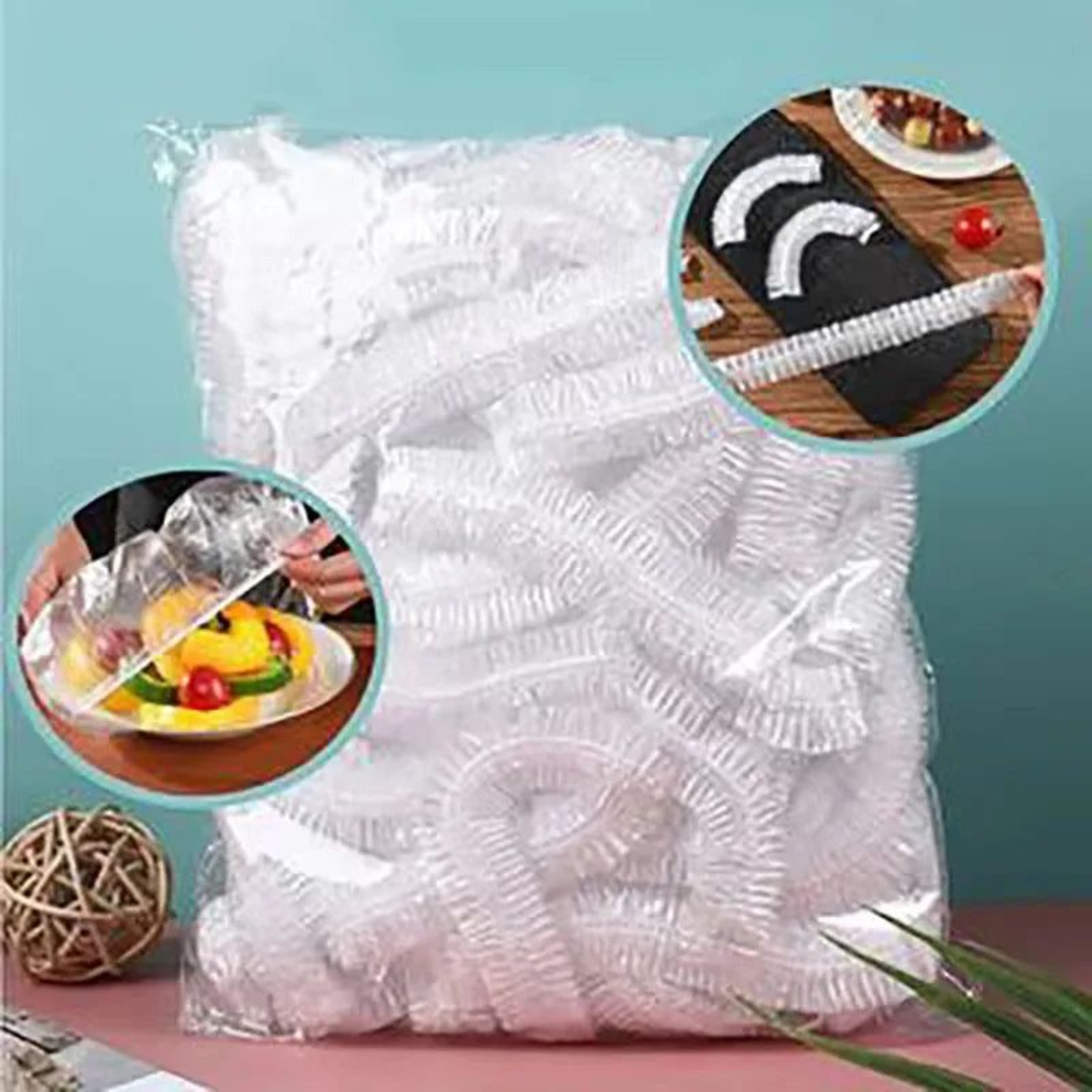 Reusable Elastic Food Storage Covers  Disposable PE Bowl Covers For Plates Bowls Fruit  Food FreshK 0