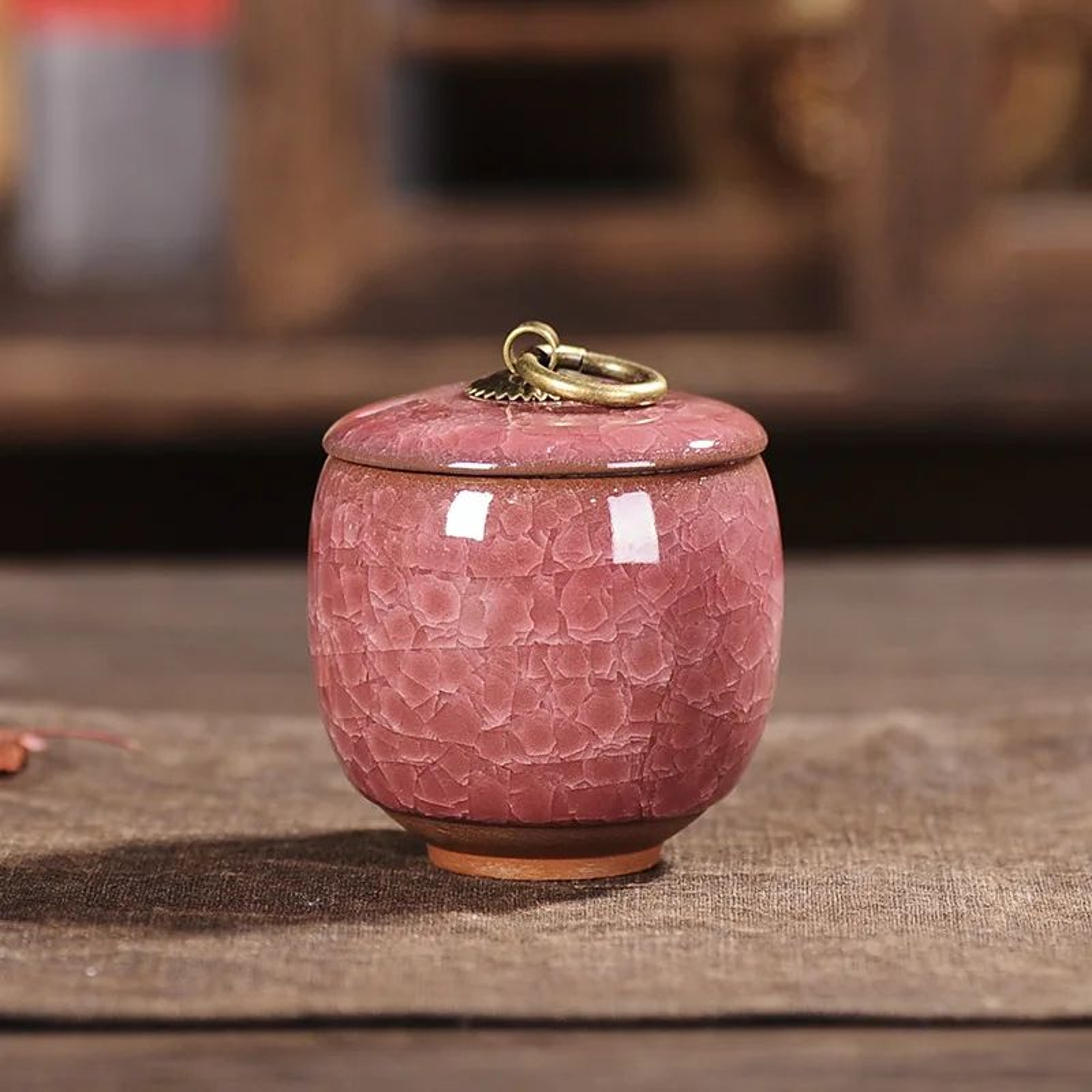 Mini Ceramic Tea Coffee Sugar Storage Jar  Decorative Kitchen Canister With Lid For Coffee Tea Suga 11