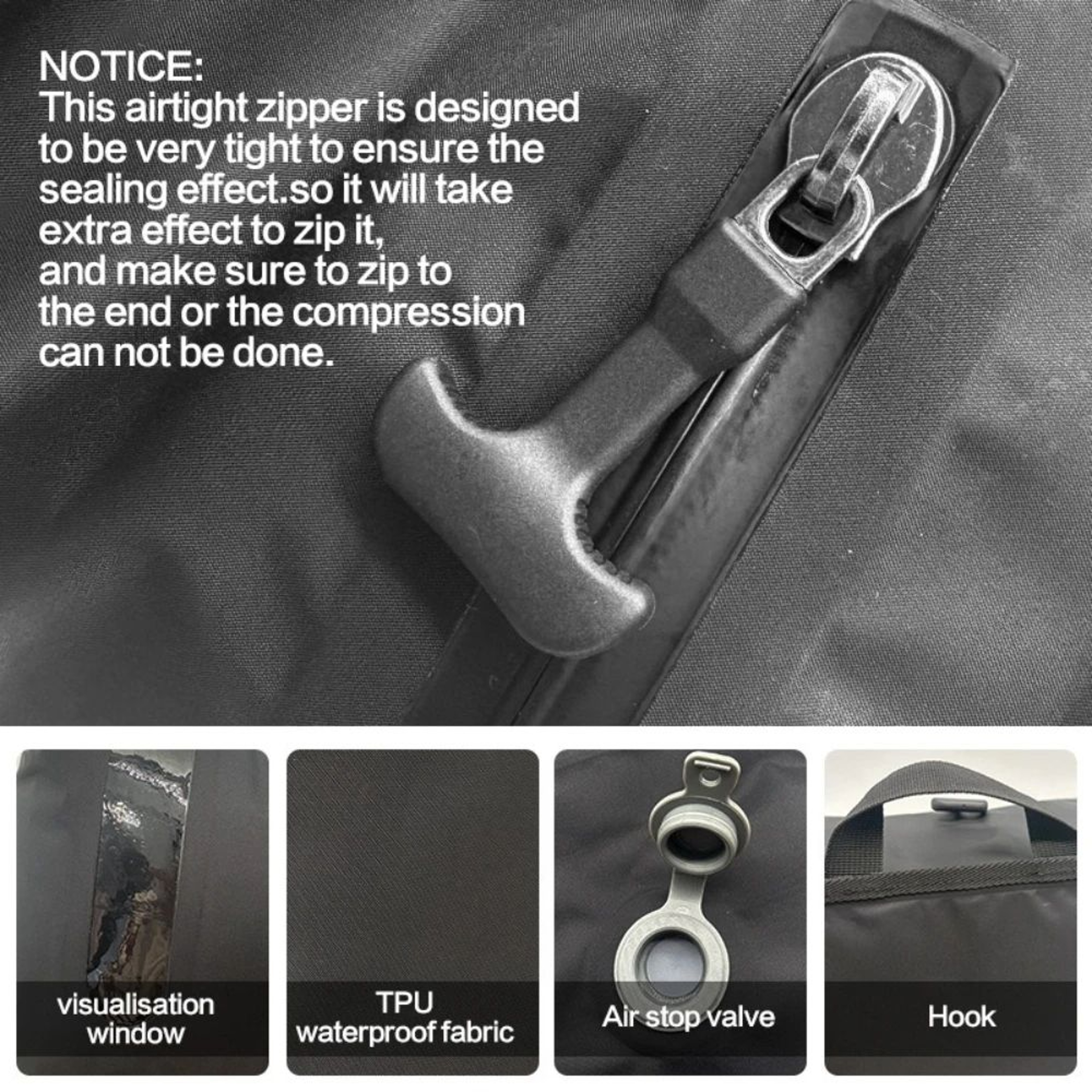 Travel Vacuum Compression Storage Bags  Reusable Space Saving Seal Bags For Luggage Backpacks  Clot 4