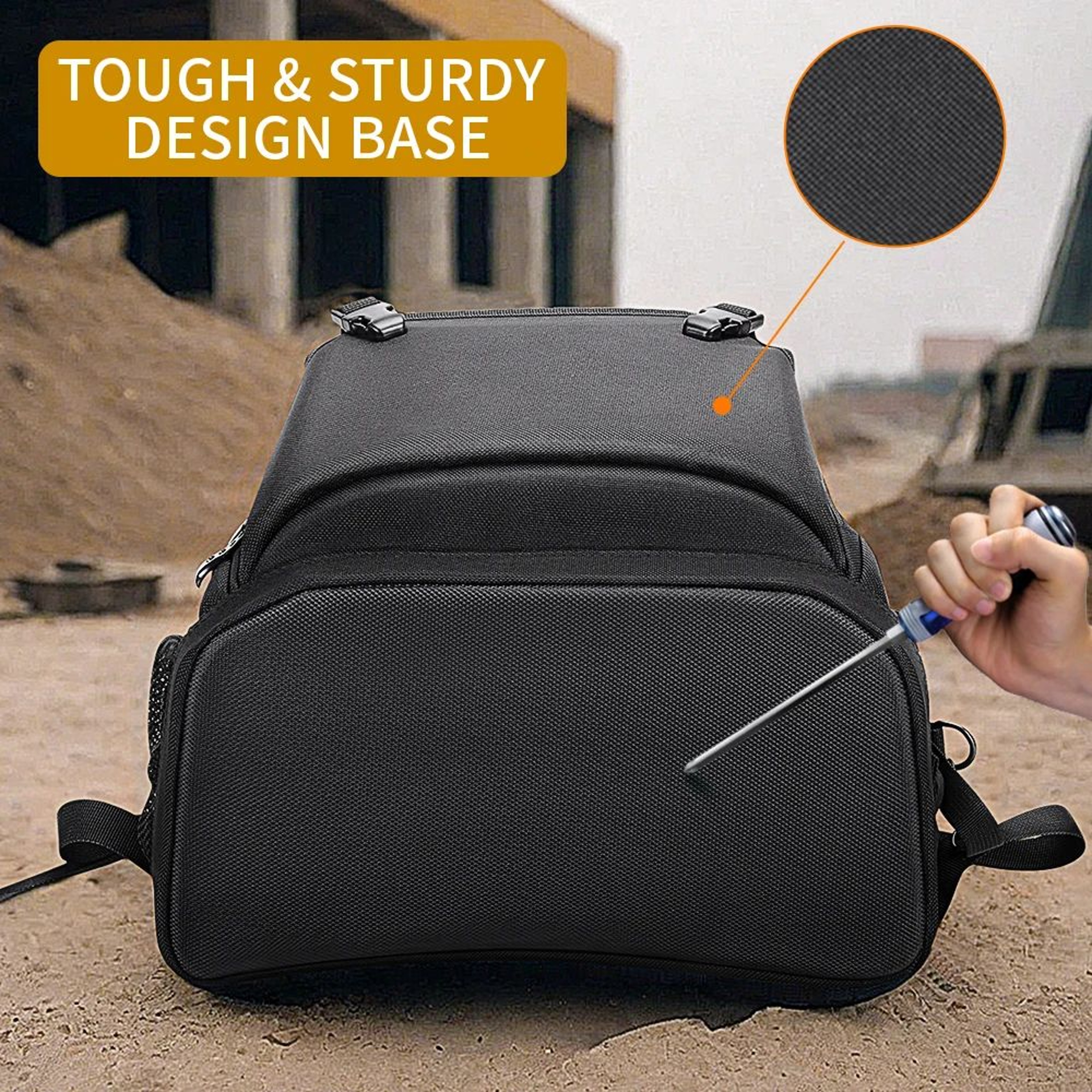 WINHUNT HeavyDuty Shoulder Tool Bag  18 In MultiFunctional Oxford Cloth Tool Organizer With Padded  5