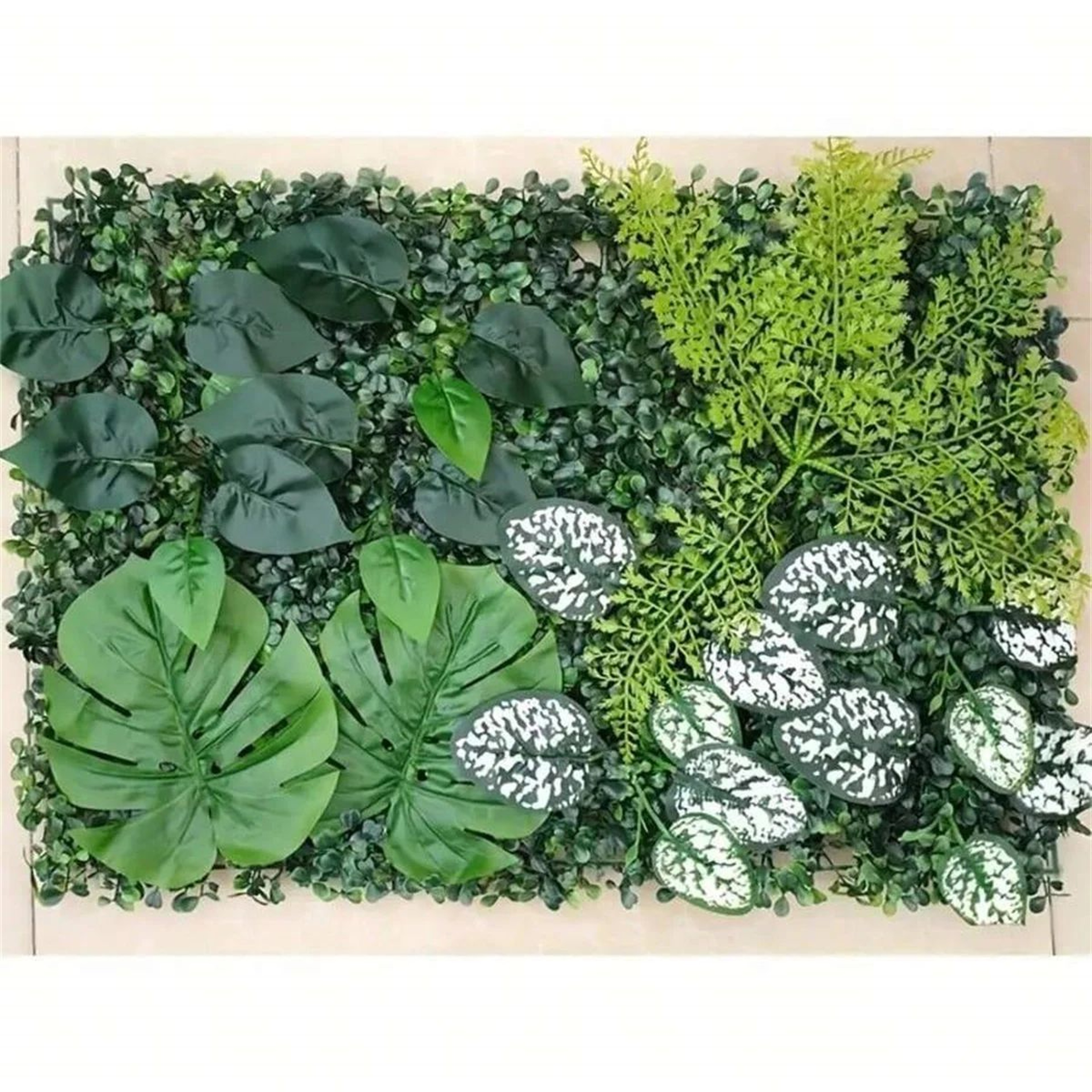 Artificial Green Wall Panels  Faux Jungle Grass Decor PVC Greenery Mats For Home Garden Patio  Wedd 4