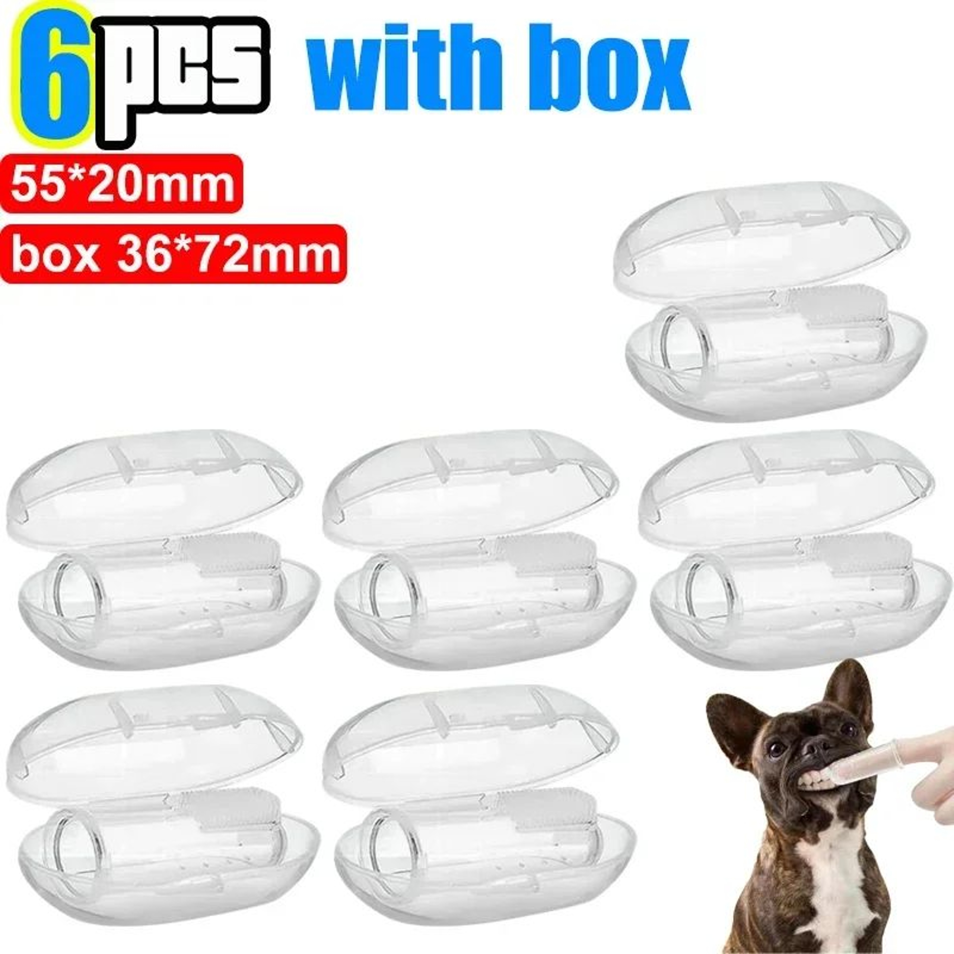 Silicone Pet Finger Toothbrush Set  Soft Dog  Cat Finger Toothbrush For Teeth Cleaning Plaque  Bad  11