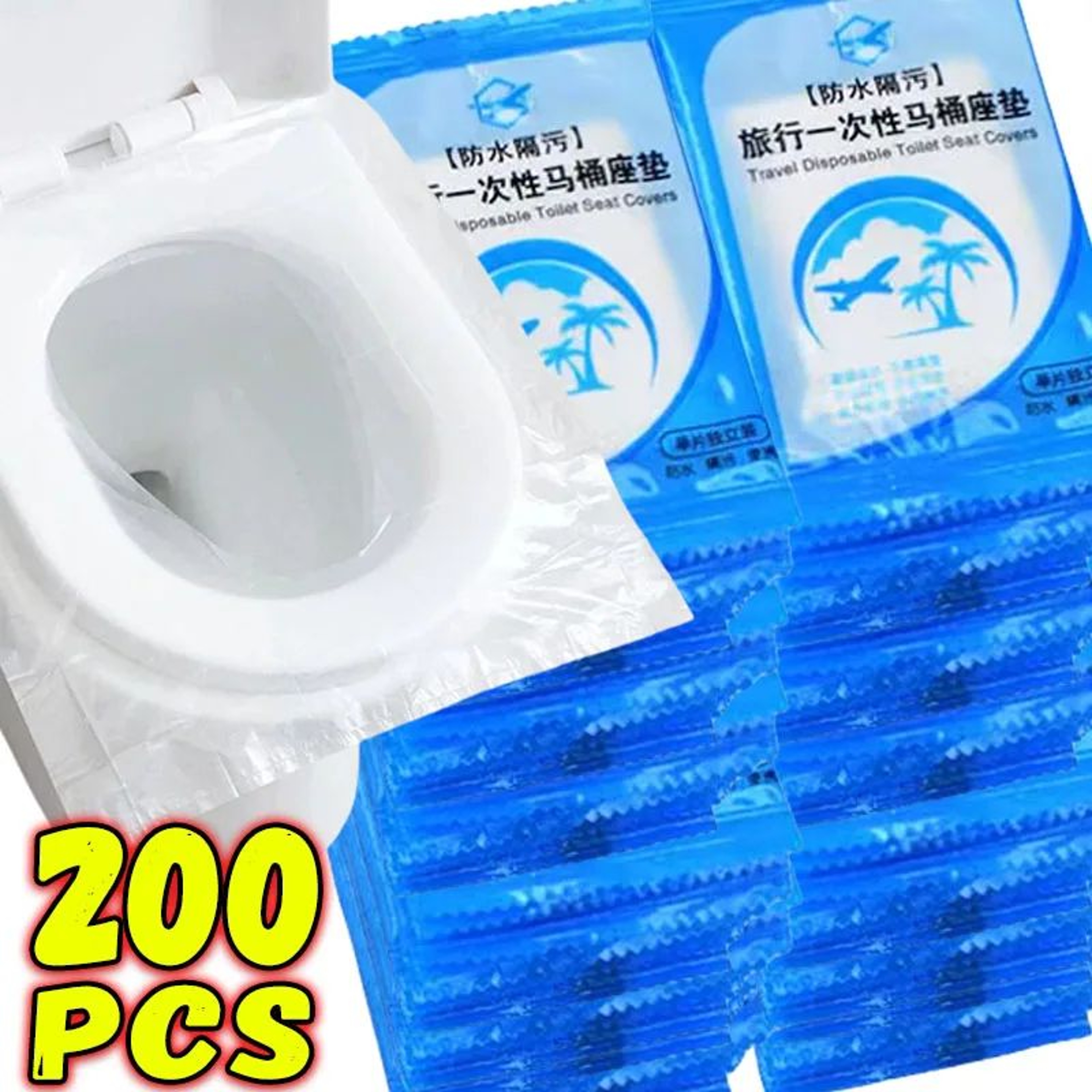 Disposable Toilet Seat Cover Pads  Portable Travel Toilet Seat Protectors For Camping Hotels  Publi
