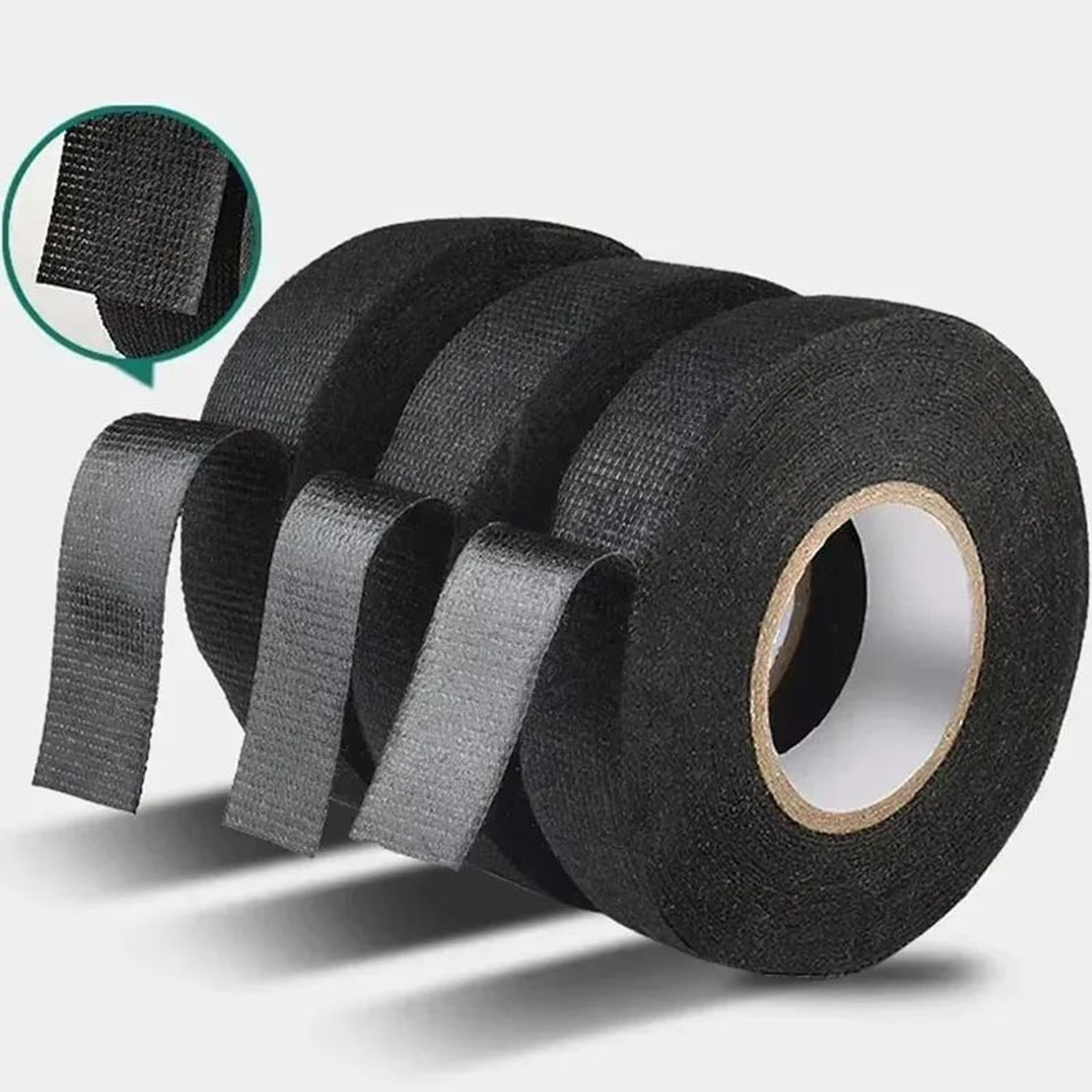 82 Ft HeatResistant Electrical Tape  Waterproof Fabric Wire Harness Wrap For Auto Wiring Cable Insu 5