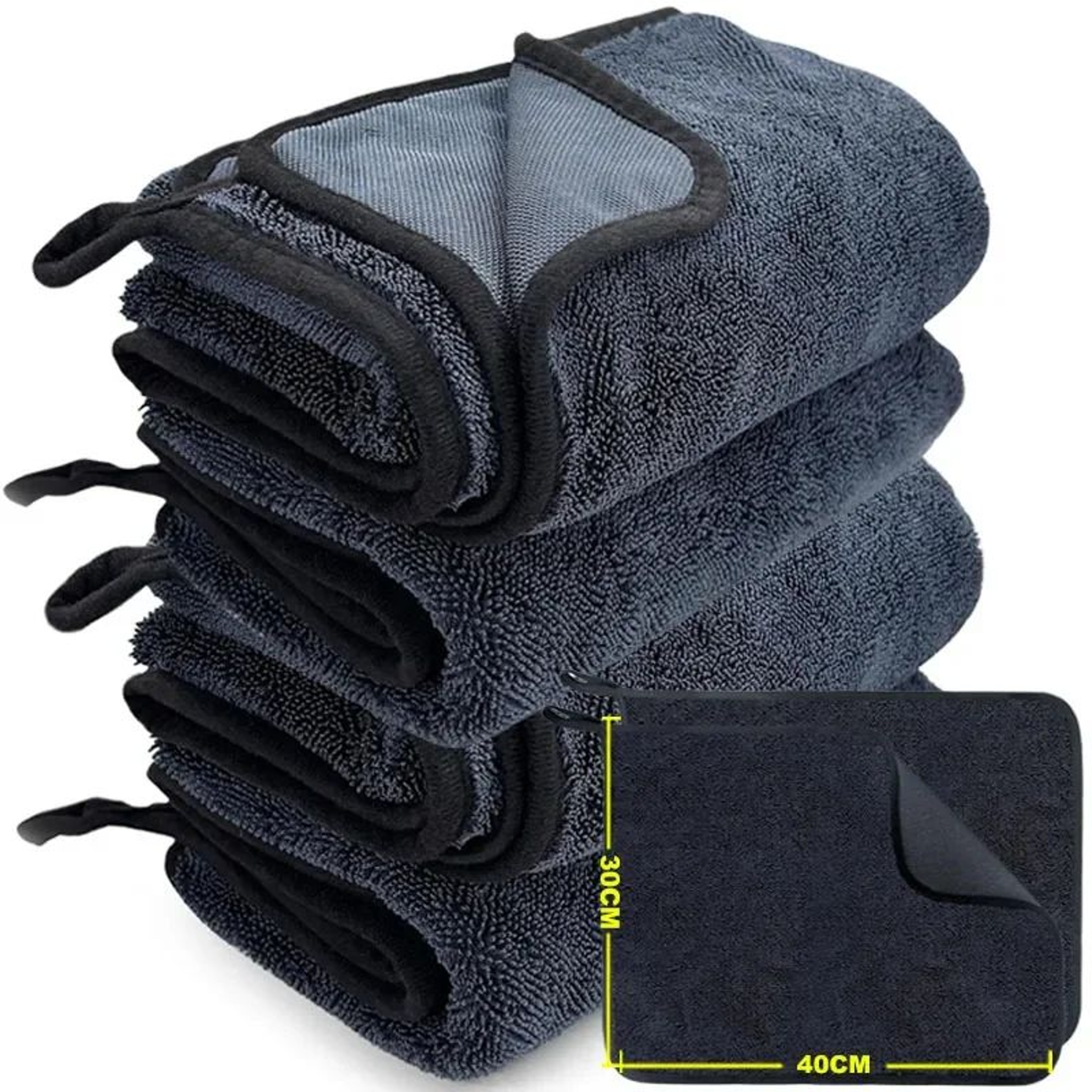 1200 GSM DoubleSided Microfiber Car Wash Drying Towels  Super Absorbent Car Detailing Cloth For Scr 9