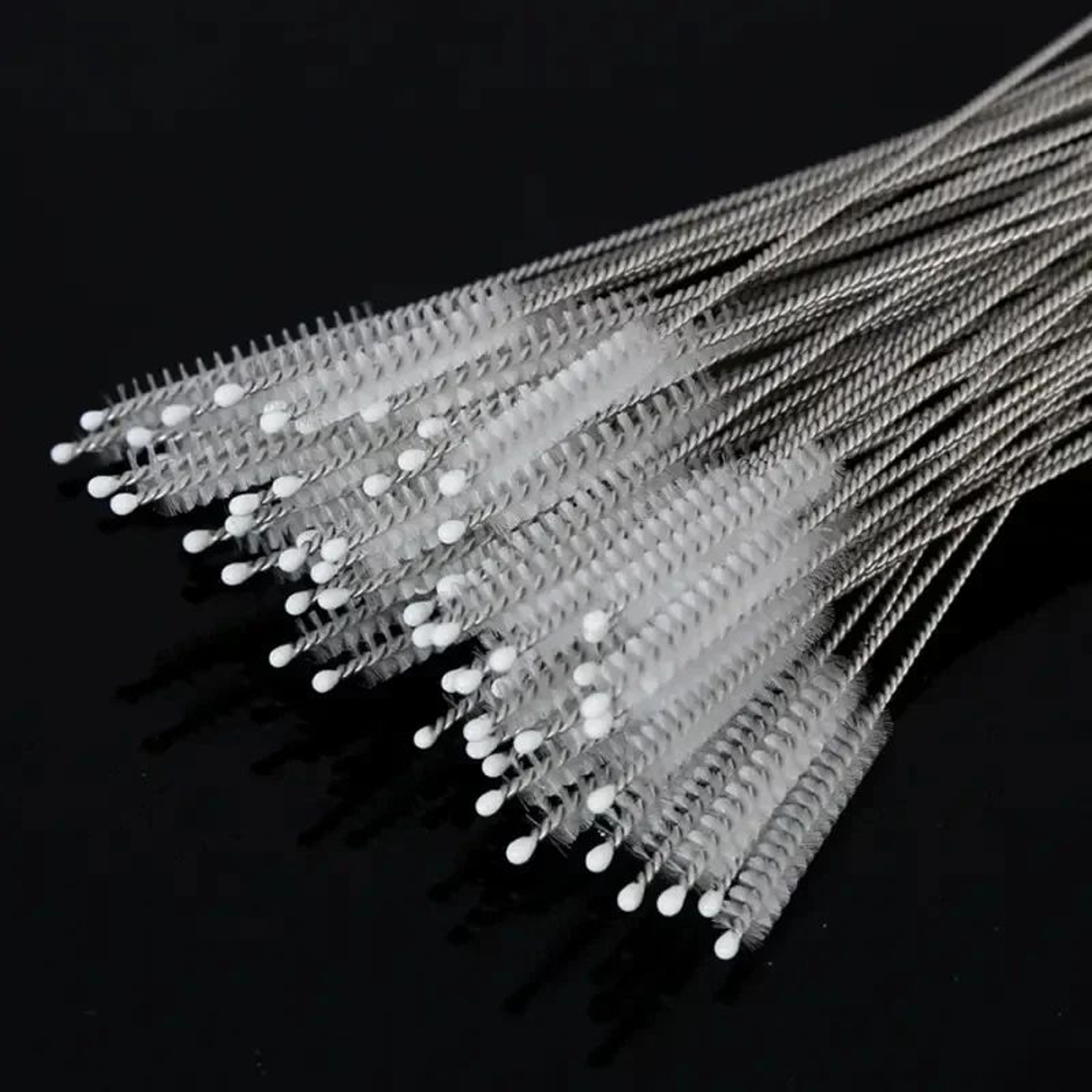 Reusable Drinking Straw Cleaning Brush Kit  Long Stainless Steel Nylon Pipe Cleaners For Straws Bot 3