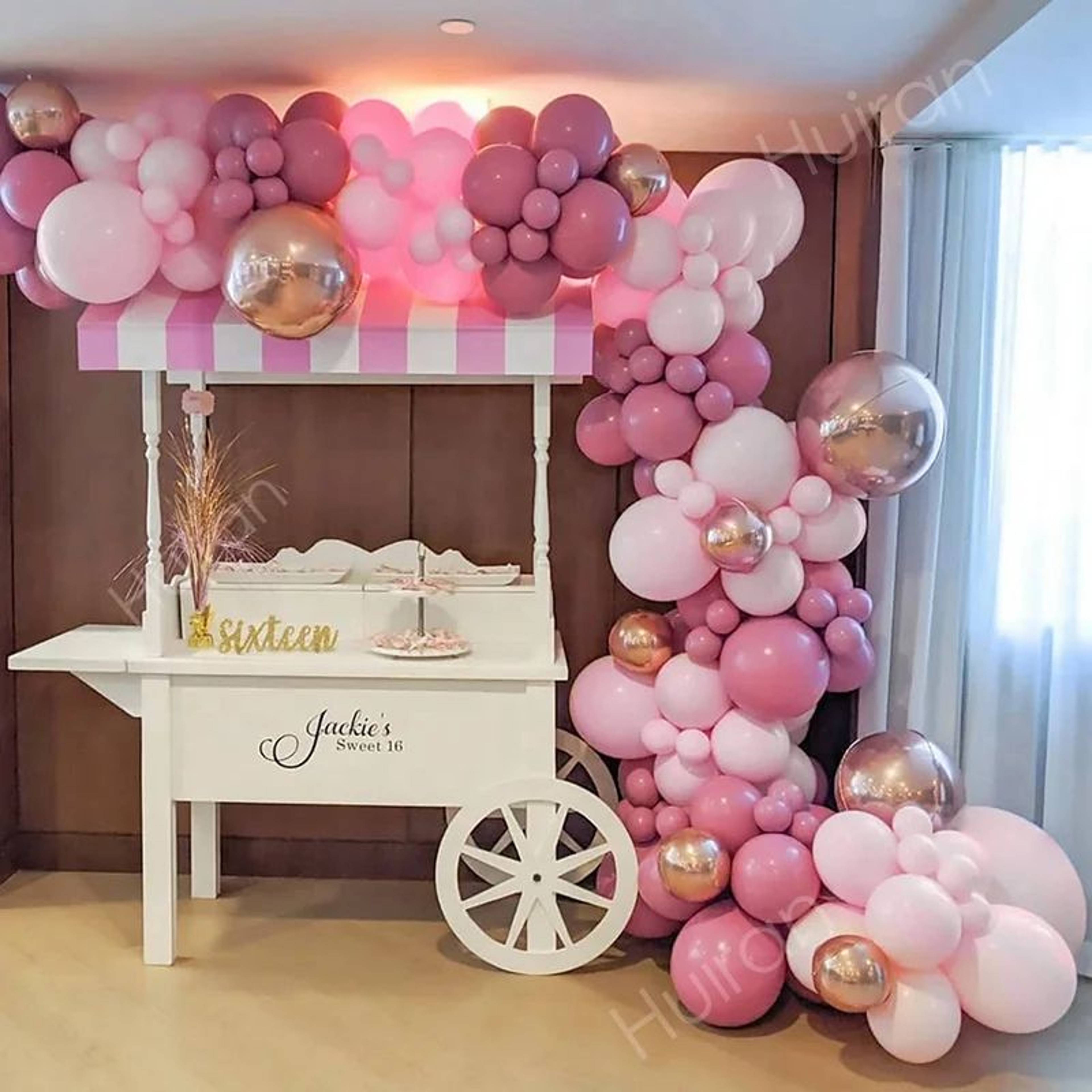 Pink Balloon Garland Arch Kit  Happy Birthday Balloon Decoration For Baby Shower Wedding  Party Sup 1