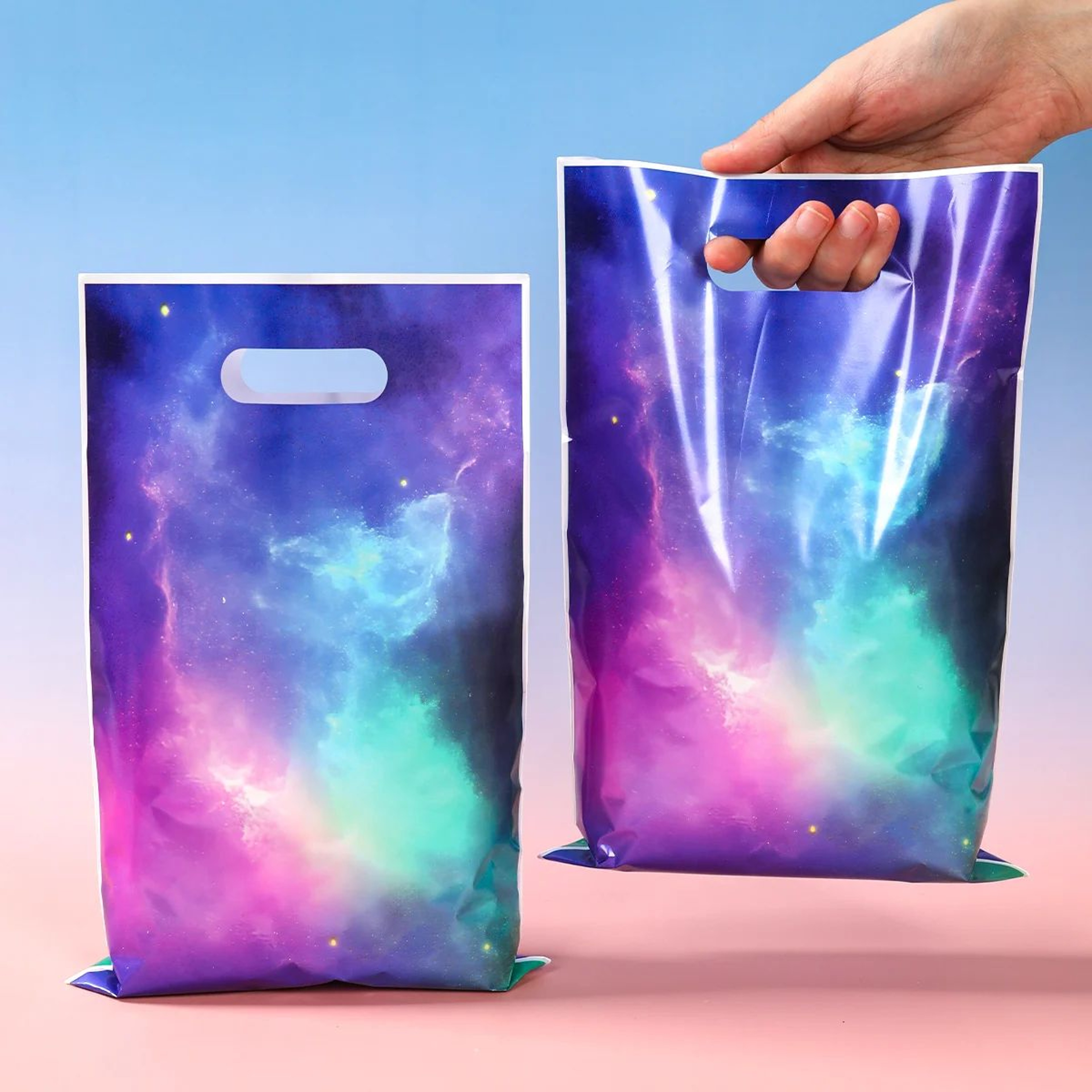 Galaxy Party Gift Bags  Outer Space Candy Treat Bags For Kids Birthday Baby Shower  Party Favor Sup 0
