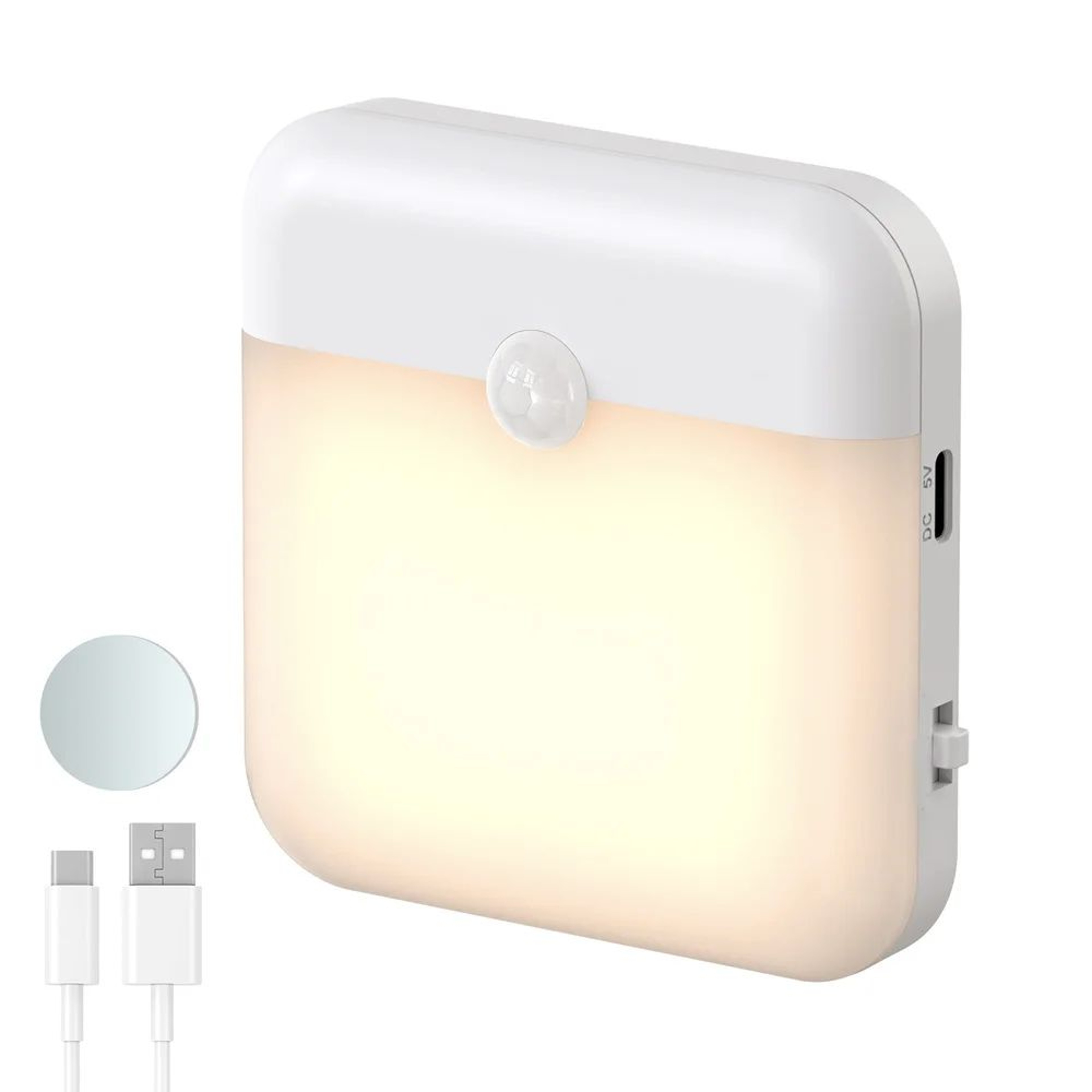 Rechargeable LED Motion Sensor Night Light  Wireless PIR Closet Cabinet Security Light For Hallway  6