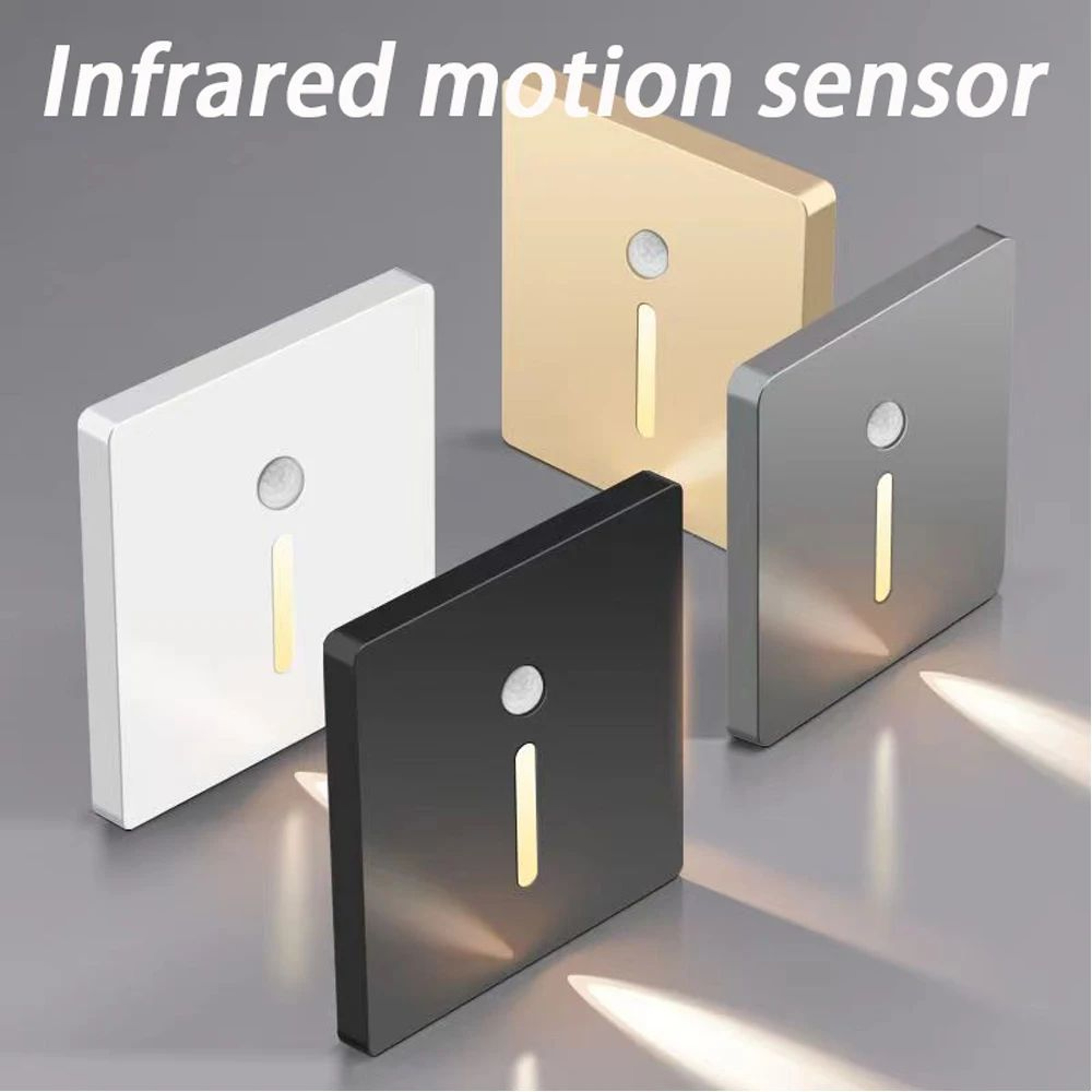 Smart Motion Sensor Recessed LED Stair Light  Indoor Outdoor Wall Step Footlight For Hallway Bedroo 0