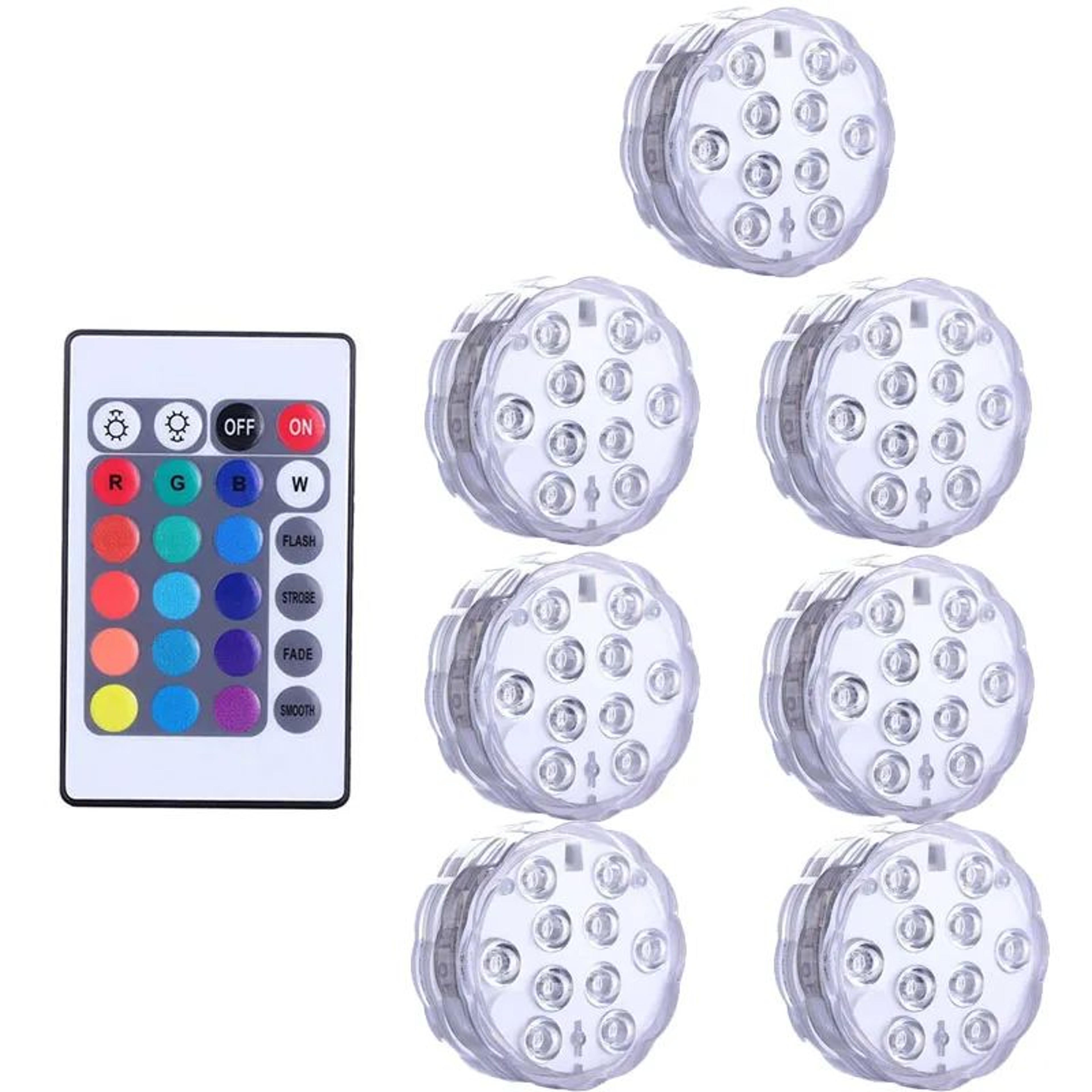 IP68 Waterproof RGB Submersible LED Pool Light  Remote Control Underwater Vase Fish Tank  Party Dec 12