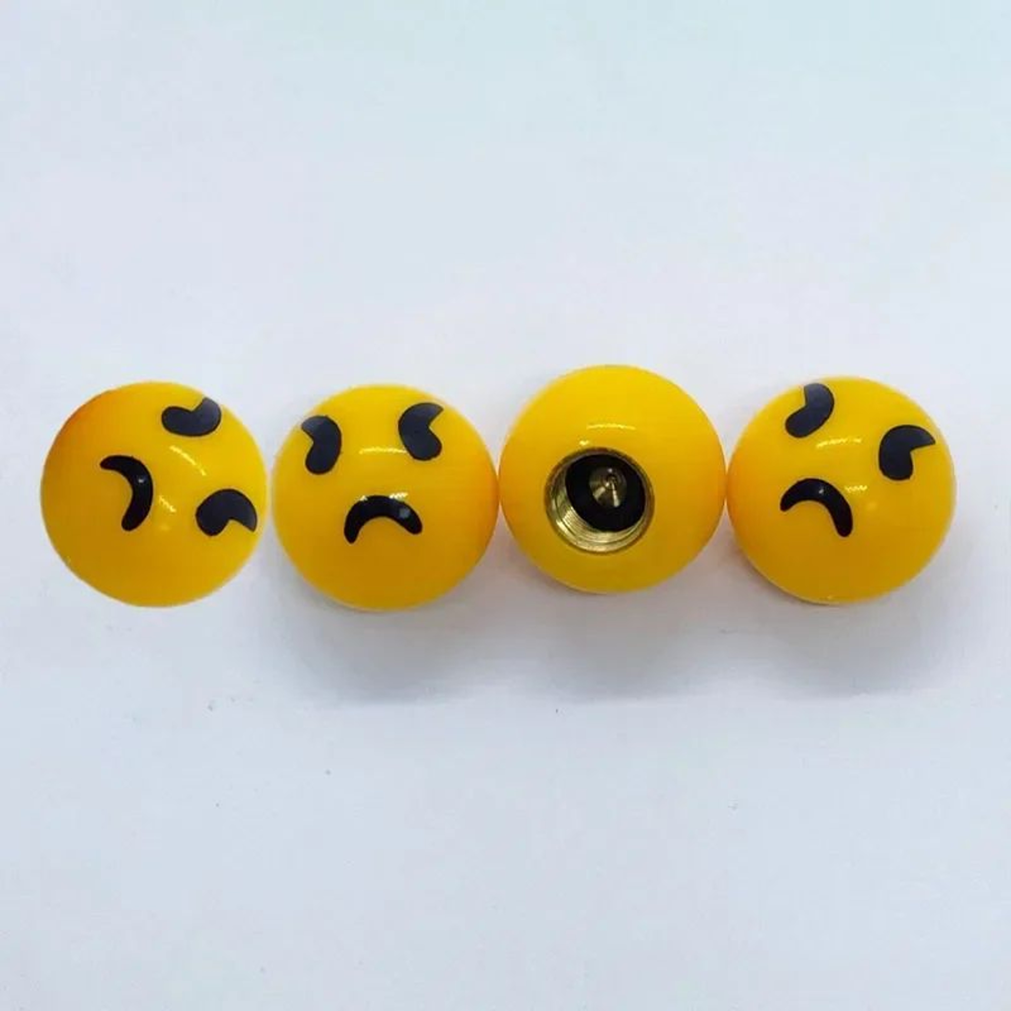 Creative Emoji Tire Valve Caps  Universal ABS Dustproof AntiLeak Valve Stem Covers For Cars  Motorc 17
