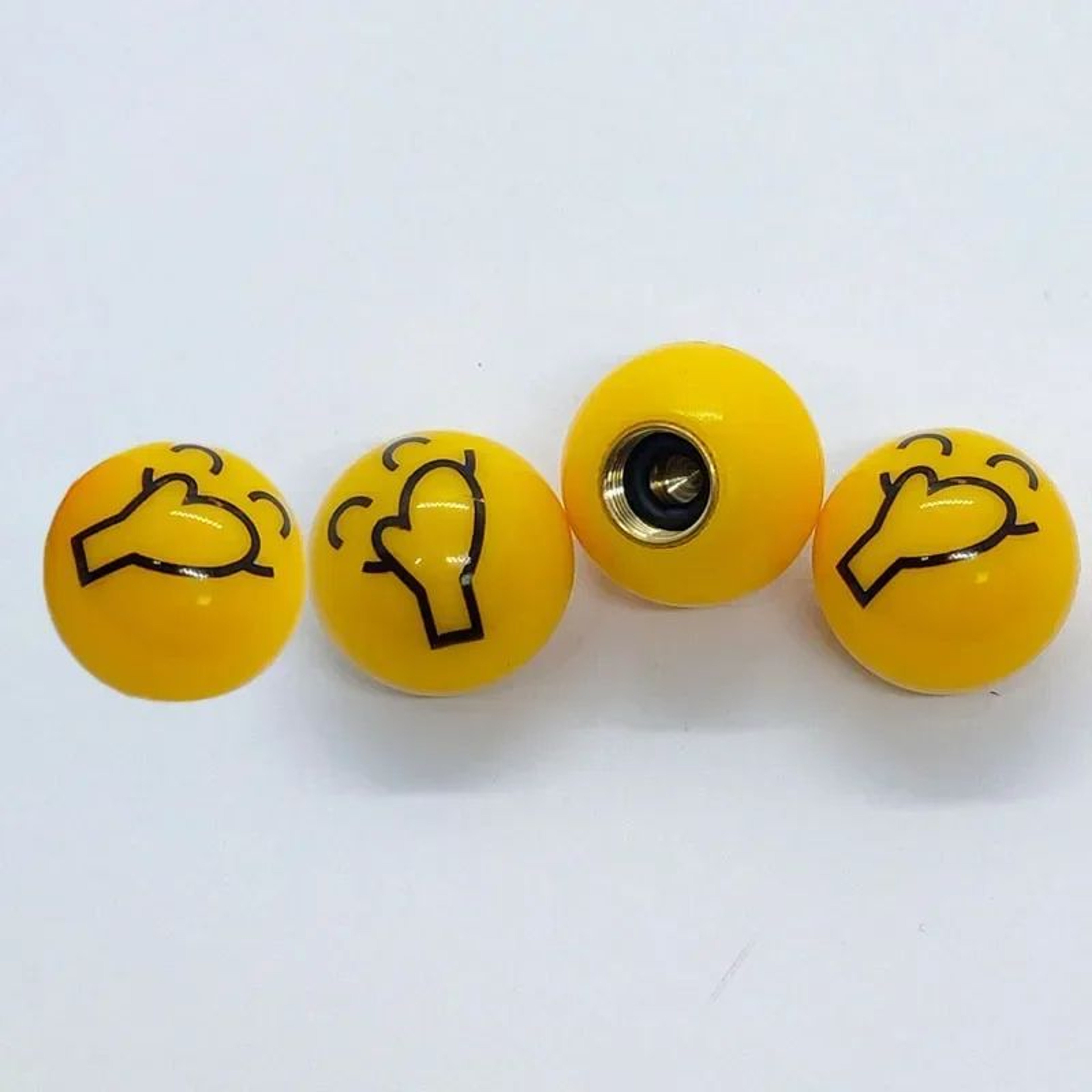 Creative Emoji Tire Valve Caps  Universal ABS Dustproof AntiLeak Valve Stem Covers For Cars  Motorc 13