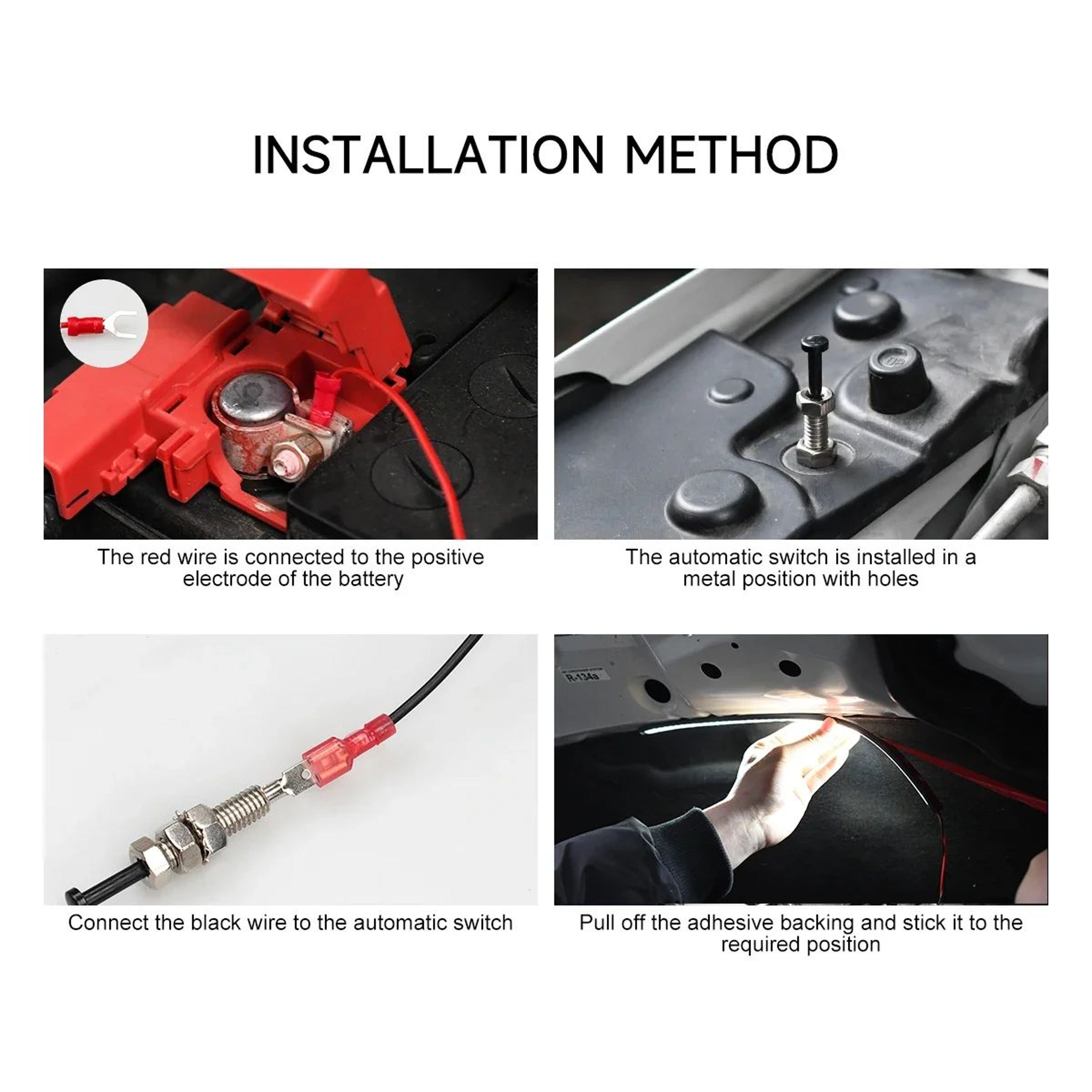 12V LED Under Hood Light Bar  Waterproof Engine Bay Work Light Strip For Cars Trucks SUVs  RVs 5