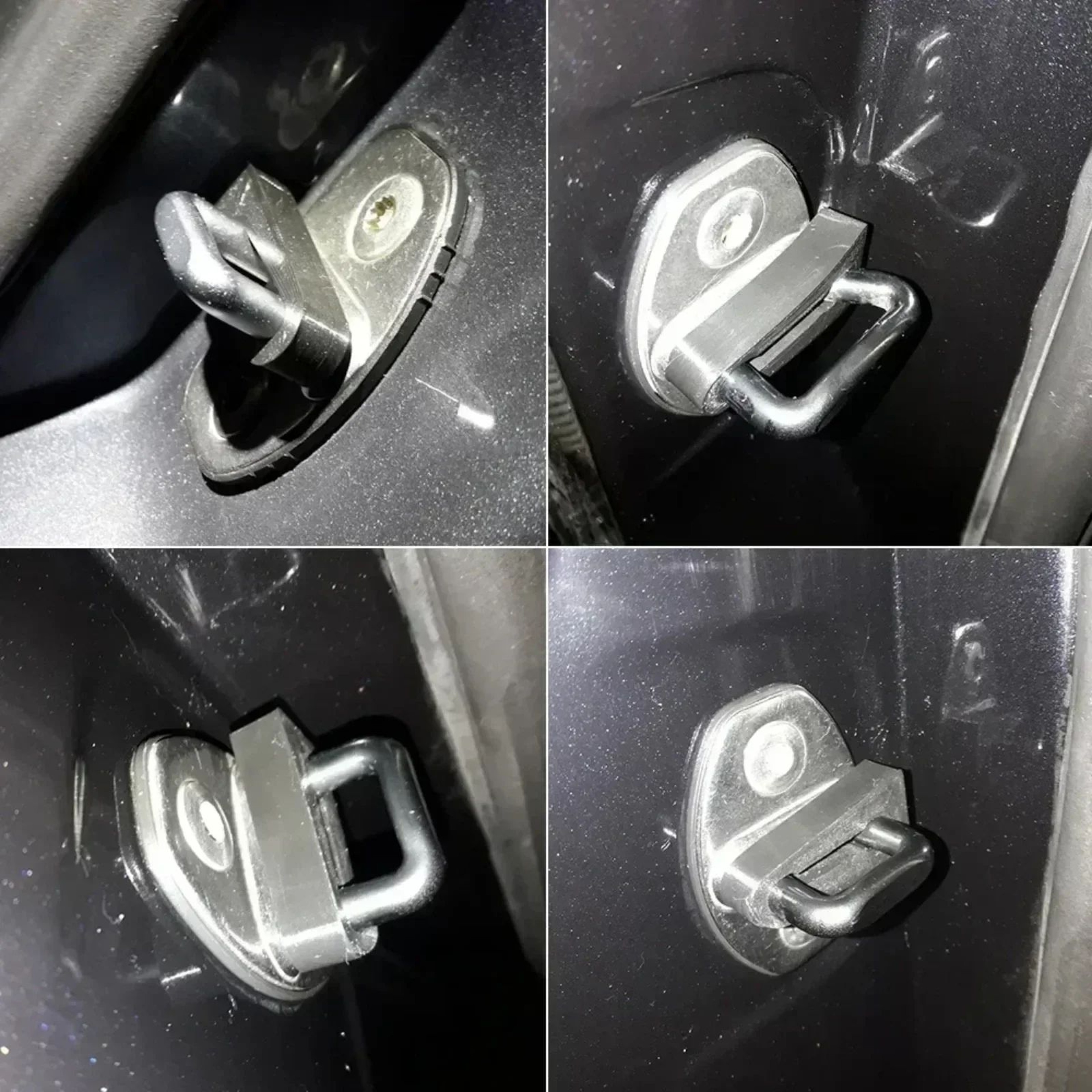 TPE Silicone Car Door Lock Protector Pads  Thick AntiCollision Door Lock Buffer Stickers For Noise  2