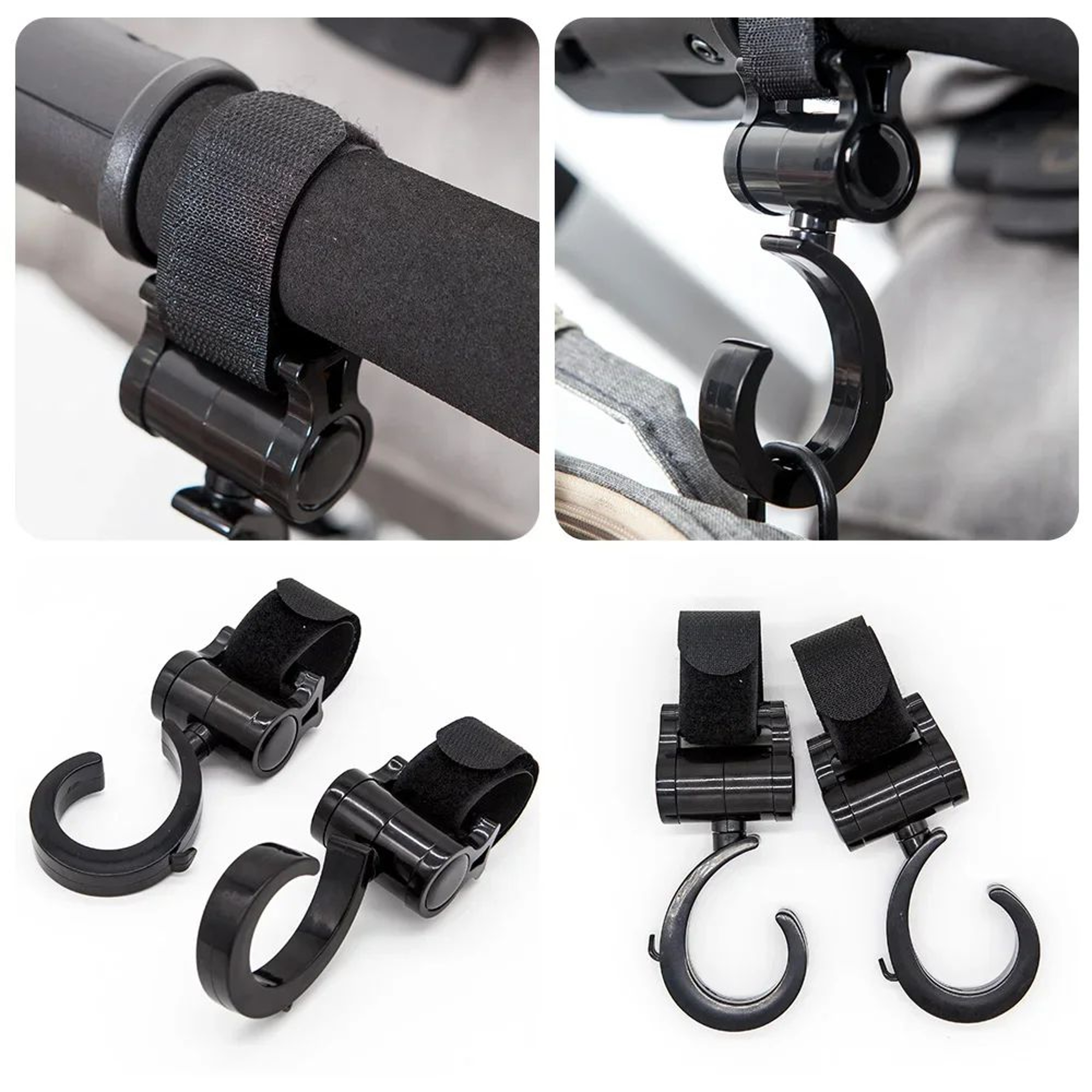 Universal HeavyDuty Hanging Hook  Strong LoadBearing Bag Holder For Motorcycles Baby Strollers  Kid 4