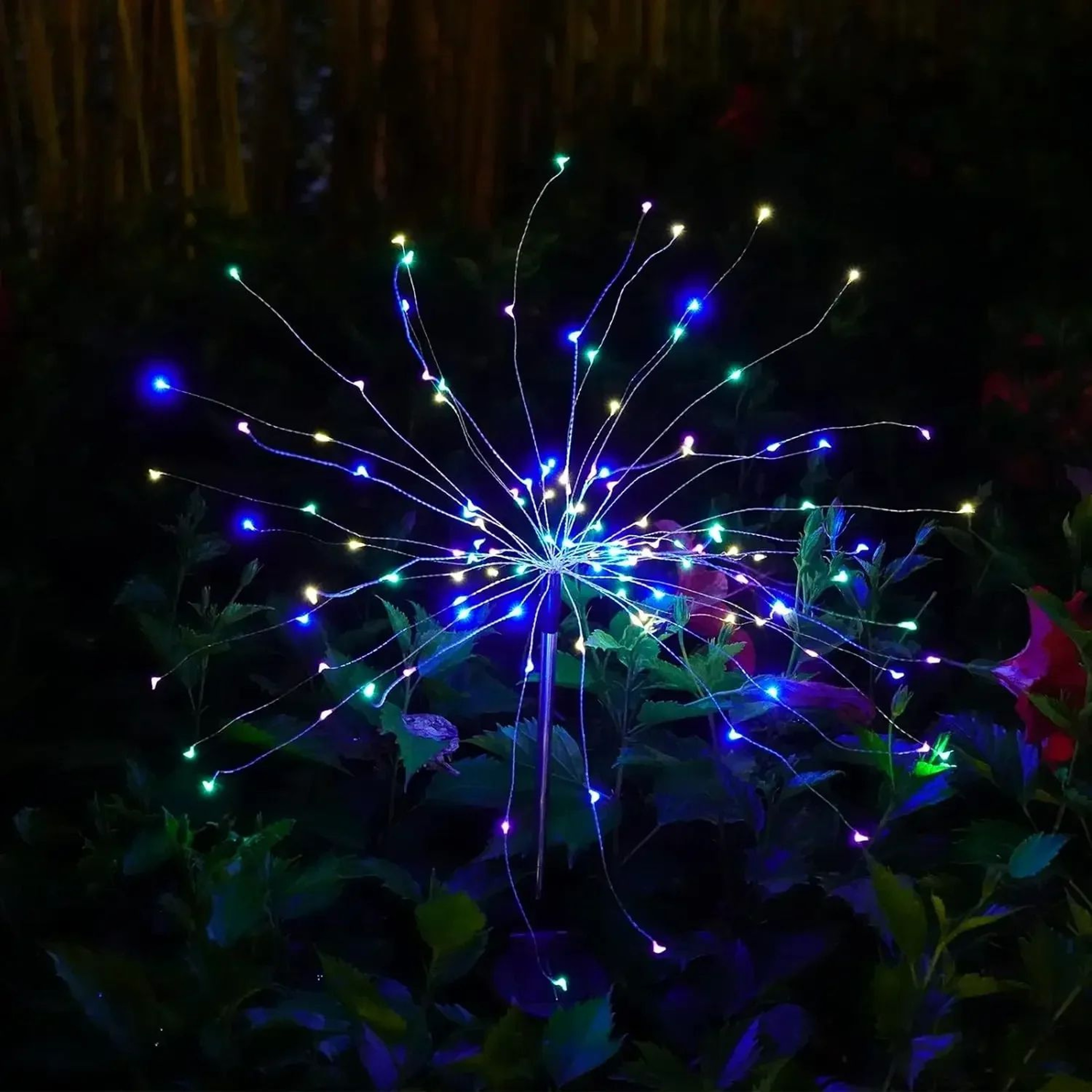 Solar LED Firework Garden Lights  150 LED IP65 Waterproof Outdoor Dandelion Fairy Lights With 8 Lig 0