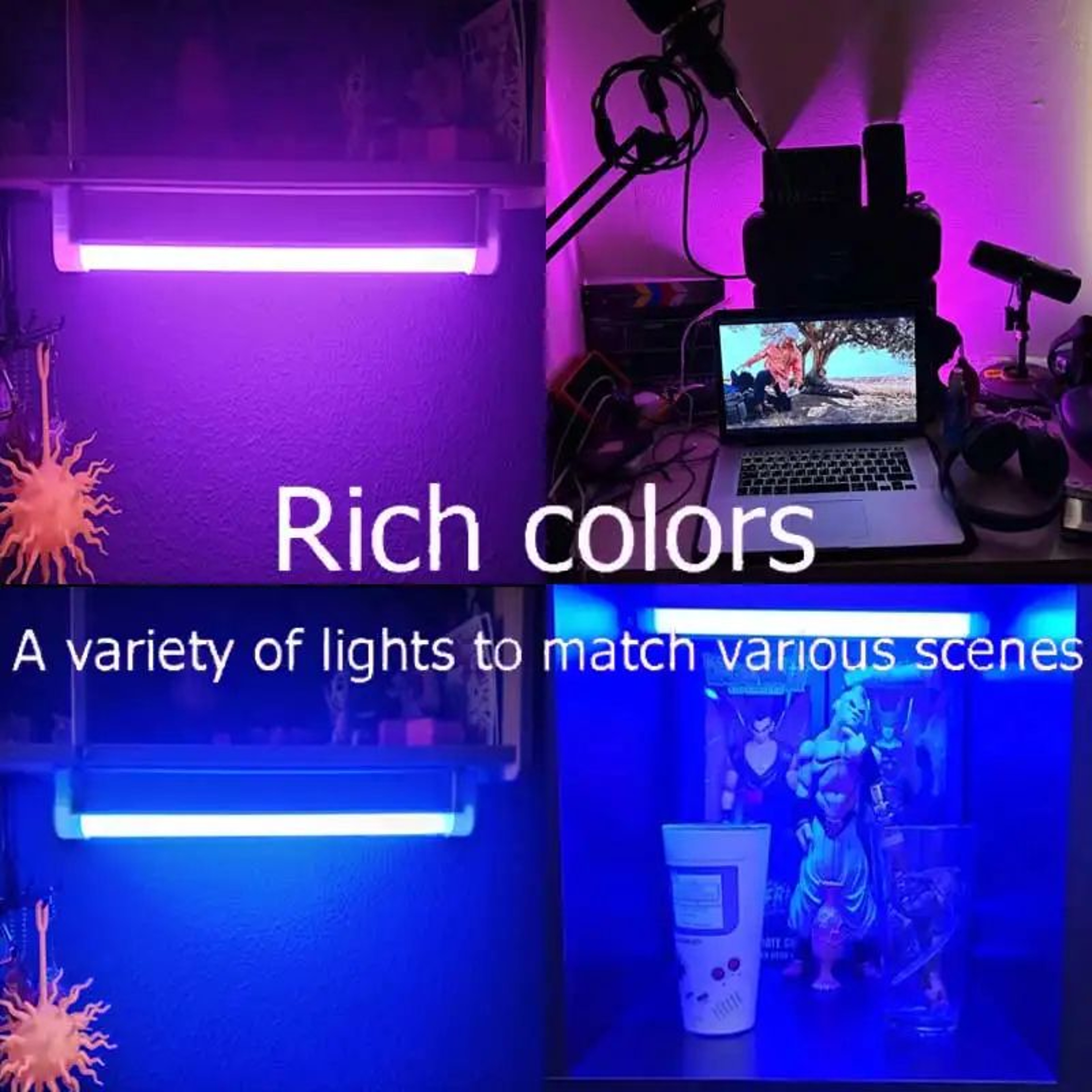 USB RGB LED Tube Light Stick  Handheld Colorful Night Light For Photography Gaming Room  Ambient De 4