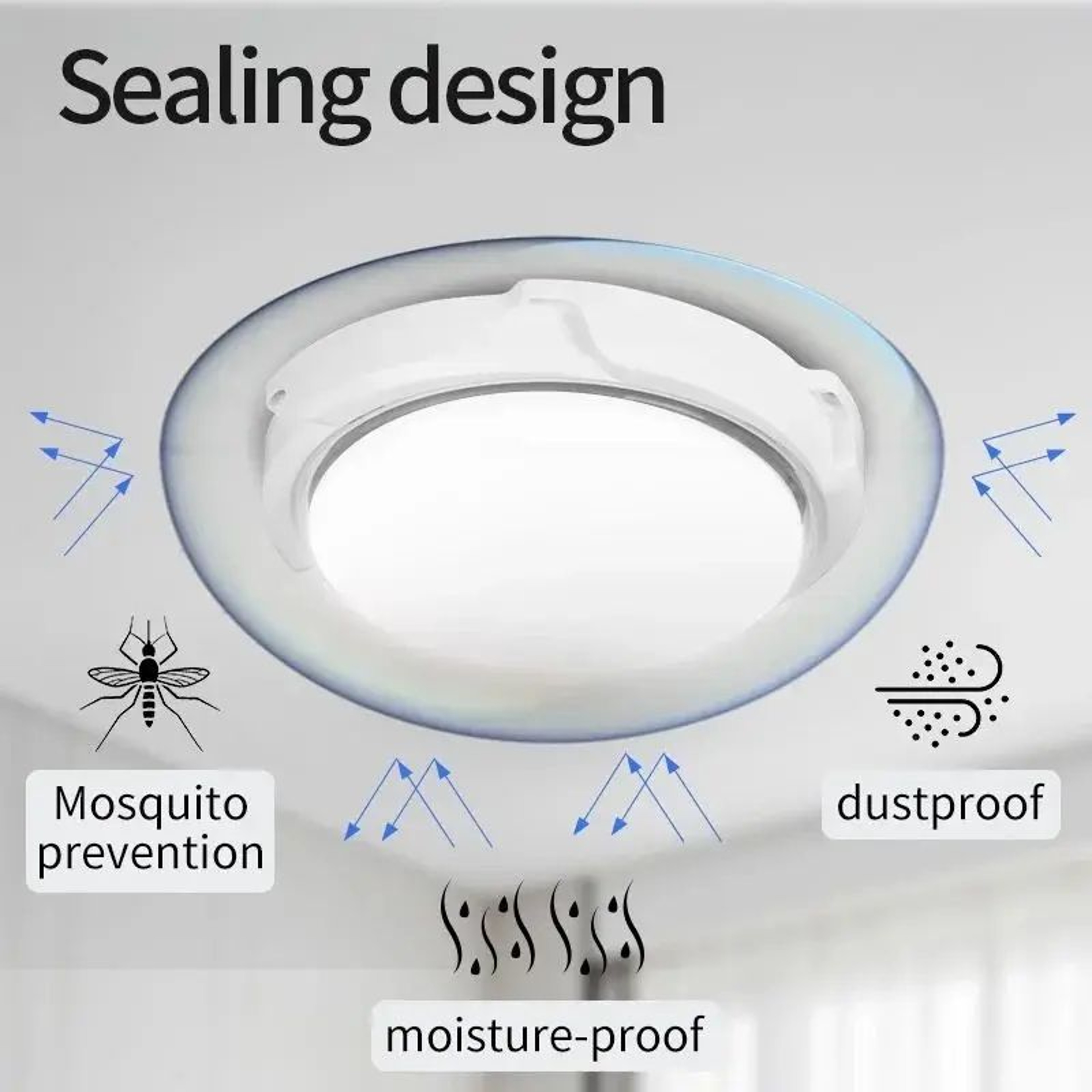 LED Solar Ceiling Light IP67 Waterproof  Remote Control Outdoor Indoor Ceiling  Wall Lamp With 3 Co 5