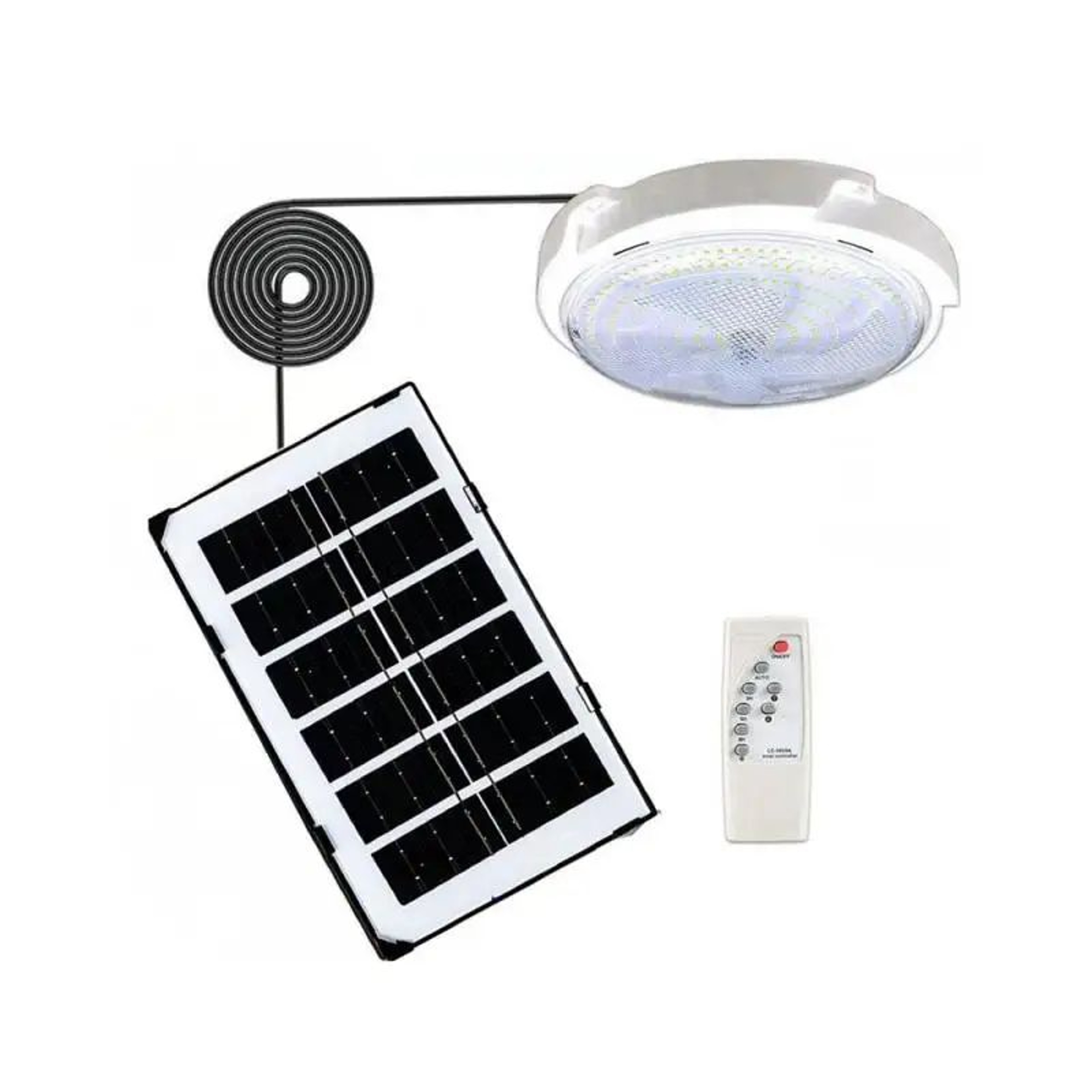 LED Solar Ceiling Light IP67 Waterproof  Remote Control Outdoor Indoor Ceiling  Wall Lamp With 3 Co 7