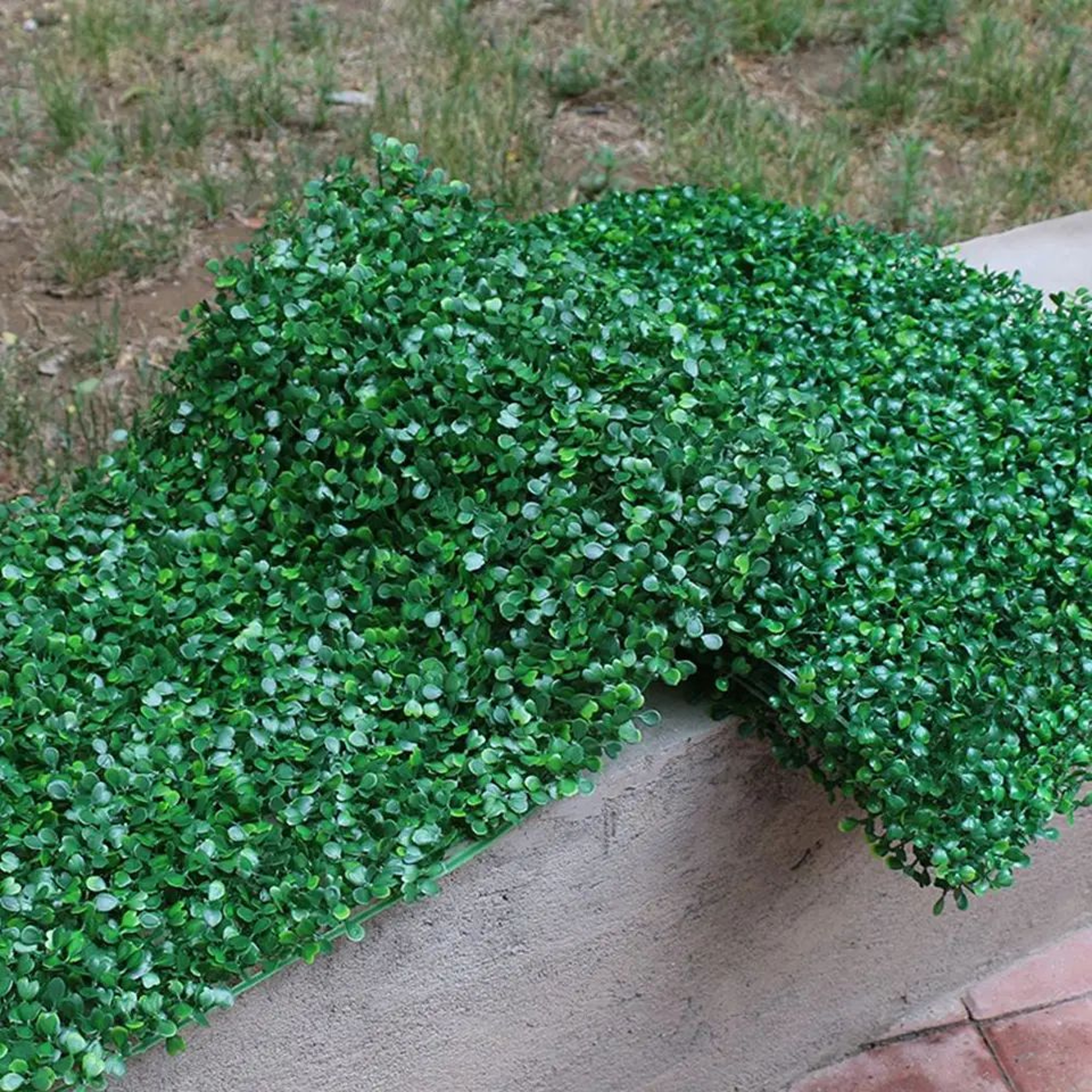 Artificial Plant Wall Foliage Hedge Grass Mat 157 X 236 In  UV Resistant Greenery Privacy Fence Pan 2