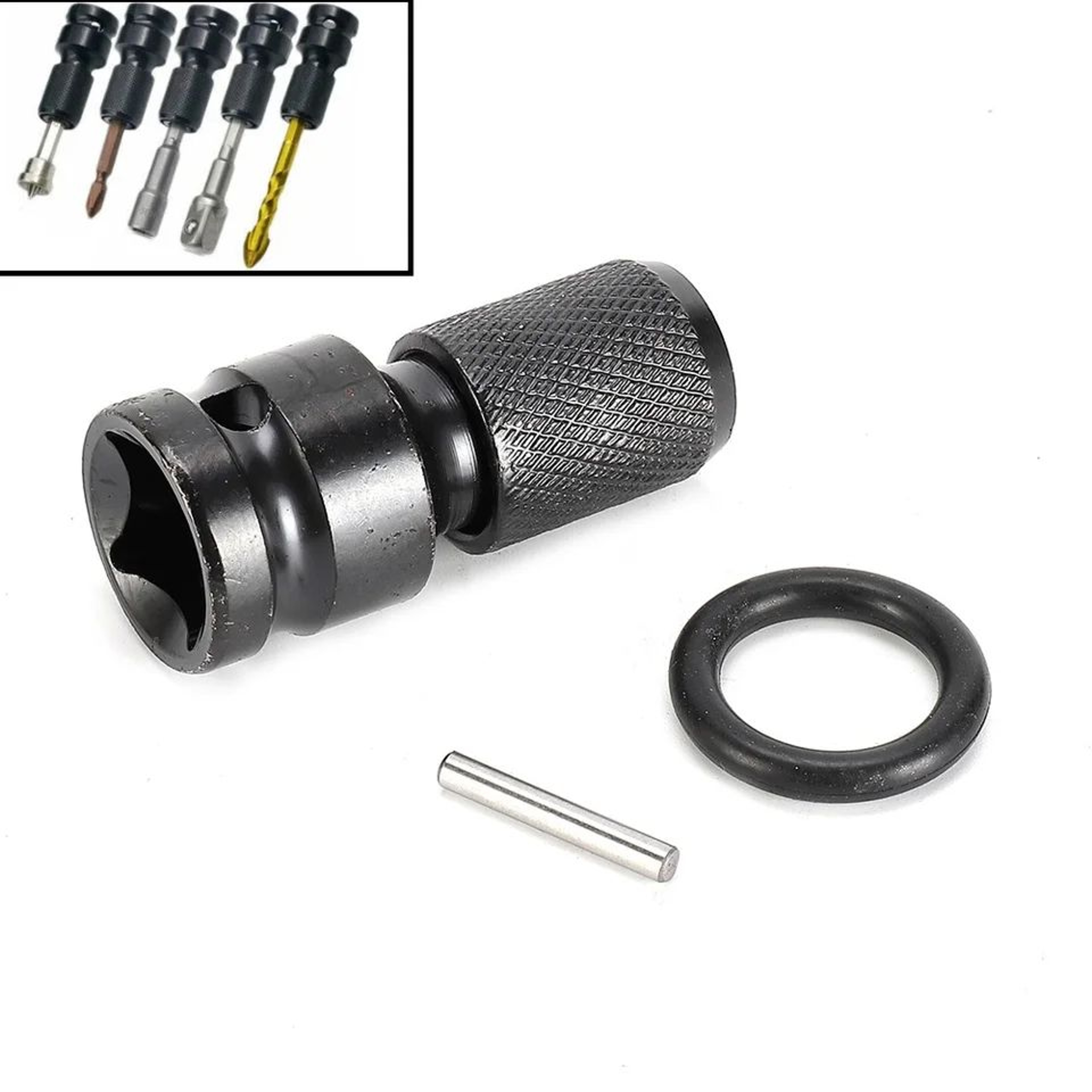 Drill Chuck Converter Socket Adapter  12 In Drive To 14 In Hex Quick Load Impact Bit Adapter For Po 1