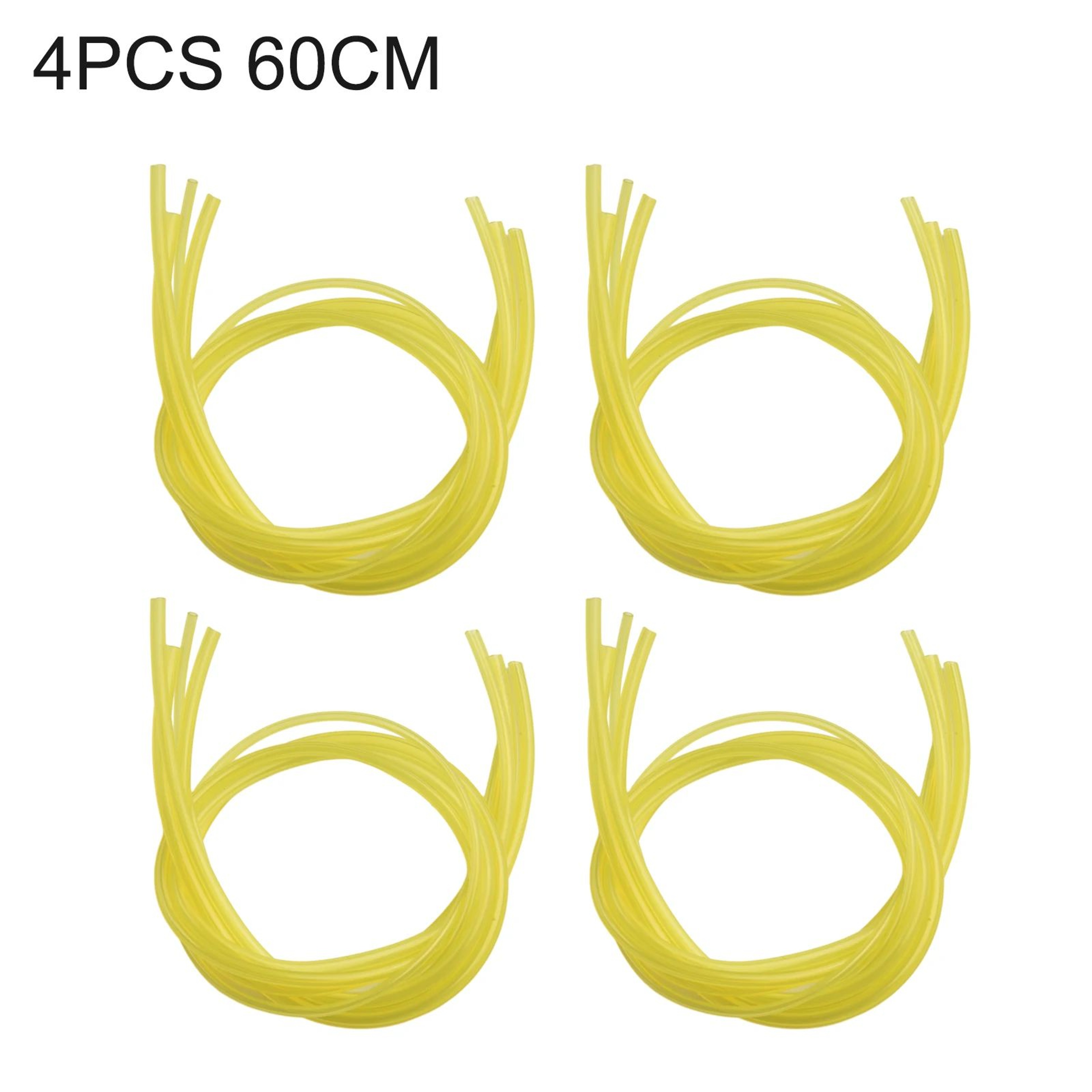 4 Pcs Fuel Line Hose Set  Universal Yellow Gas Fuel Tubing For Chainsaw Trimmer Blower  Small Engin 6