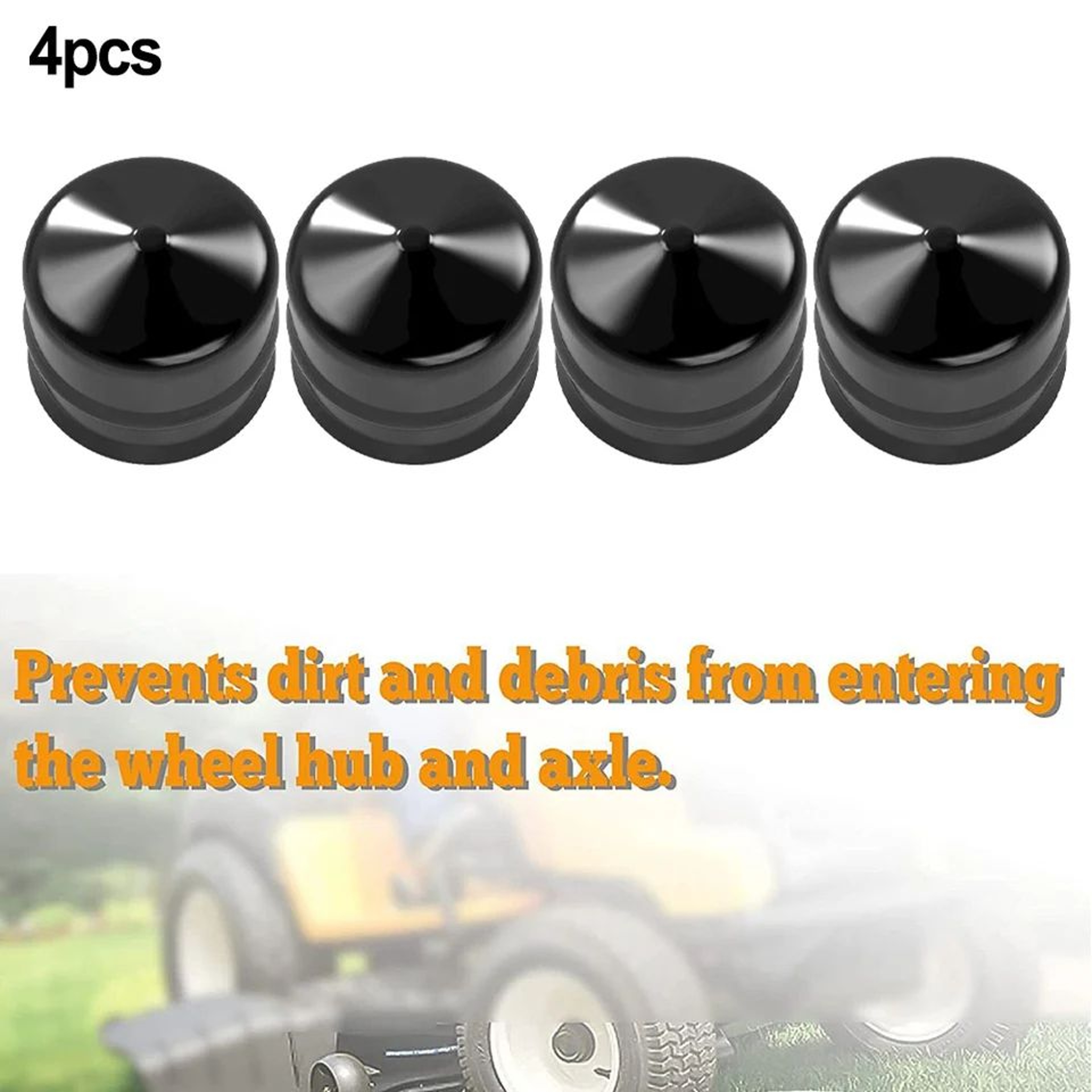 4pcs Lawn Tractor Axle Cap 532104757  Front Wheel Hub Cover Replacement For Craftsman Husqvarna  Ri 3