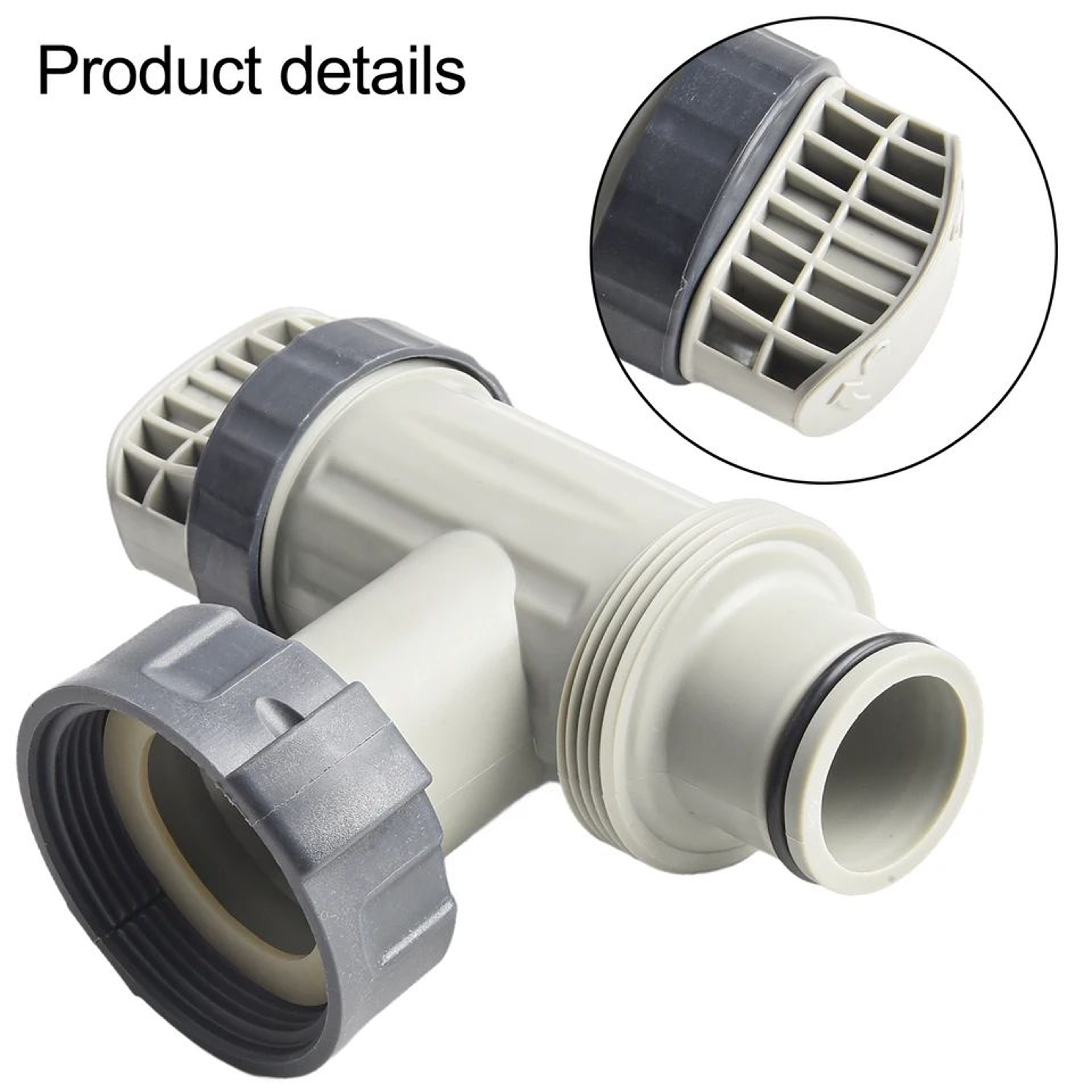 2pcs Pool Plunger Valve Replacement For Intex 10747  Filter Pump ShutOff Valve Kit With Hose ORings 4