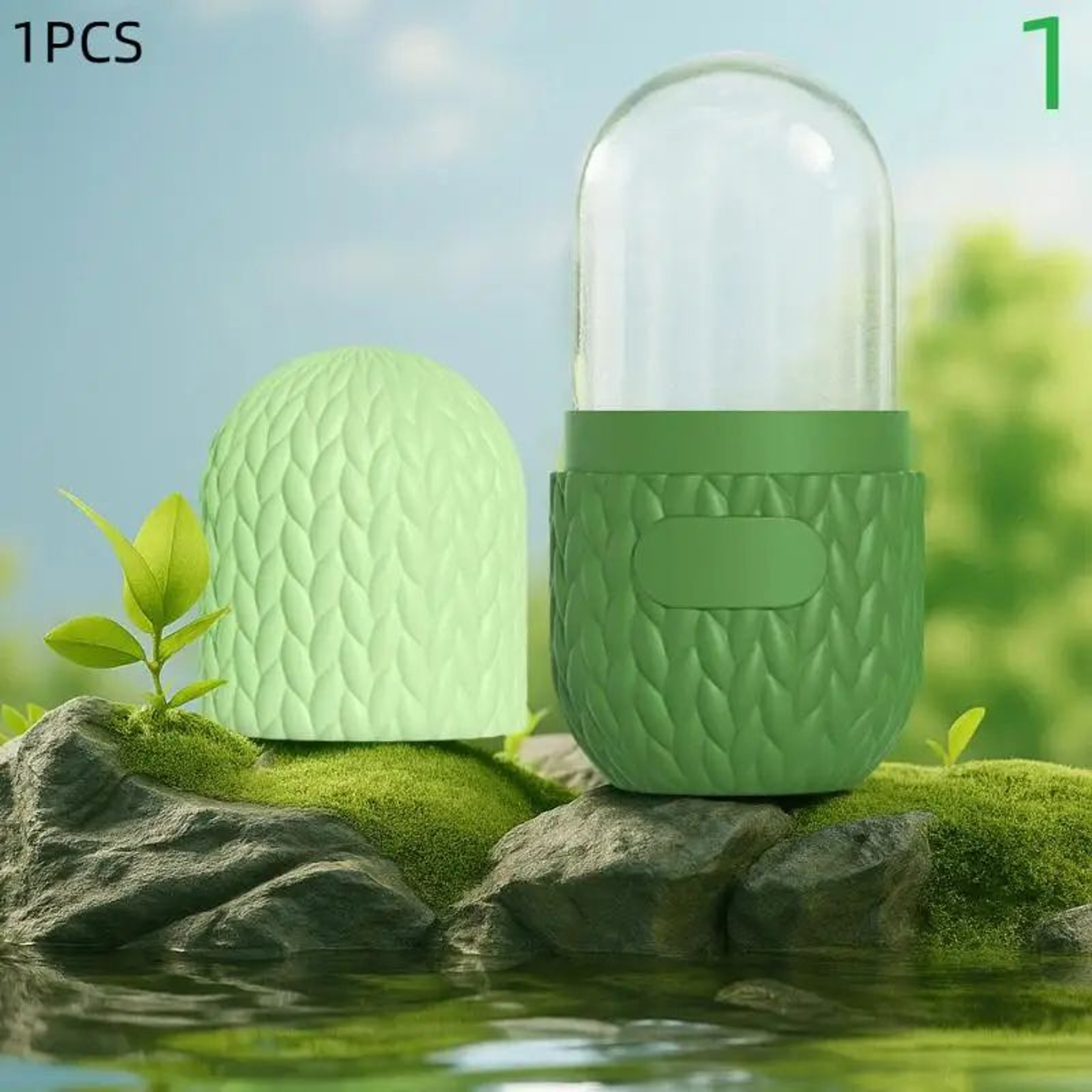 Face Ice Roller Silicone Mold  Reusable Cold Therapy Facial Massager For Pore Care DePuffing  Skin  7
