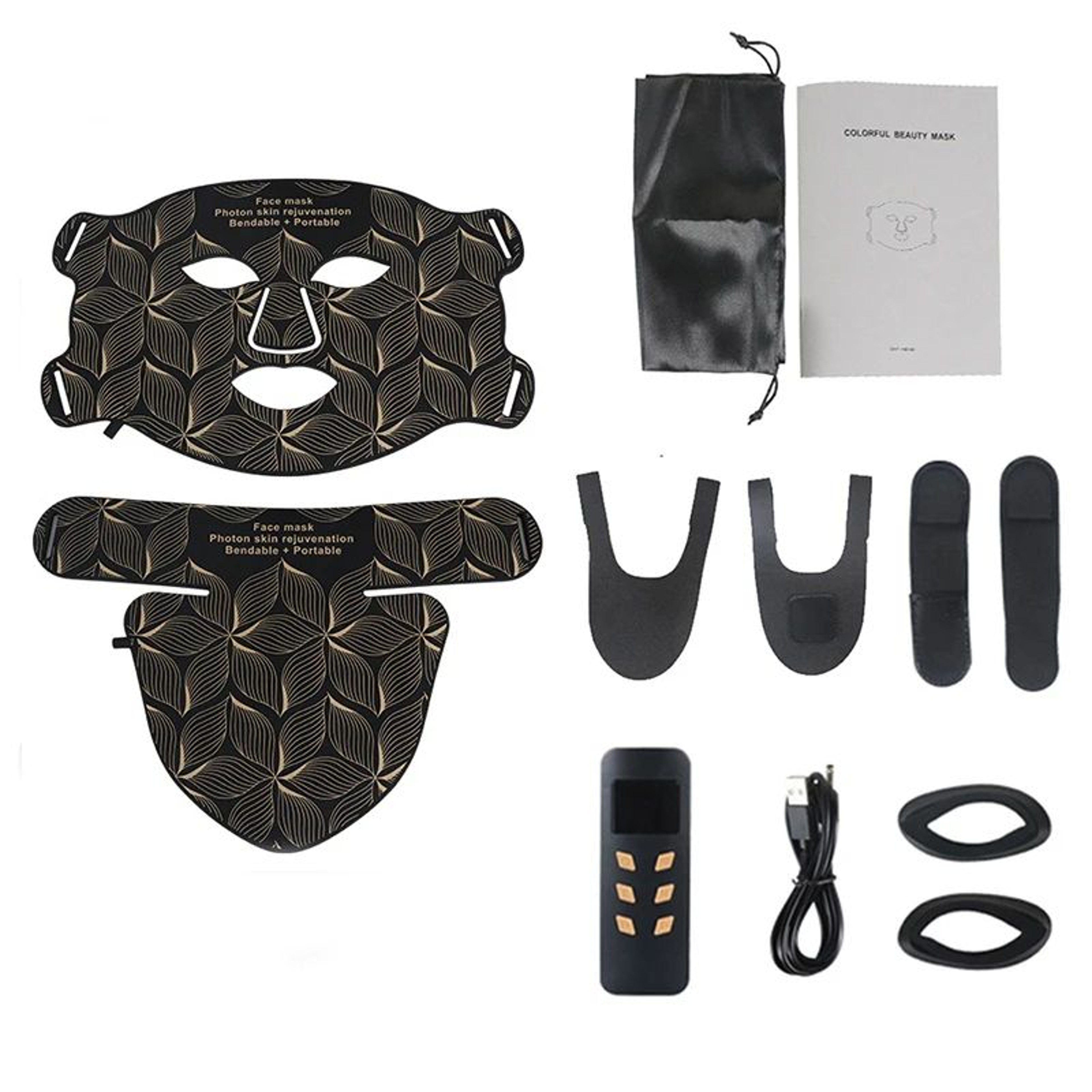 Silicone LED Face  Neck Mask  8 Color Red Light Therapy Mask For AntiAging Acne Care  Skin Rejuvena 10