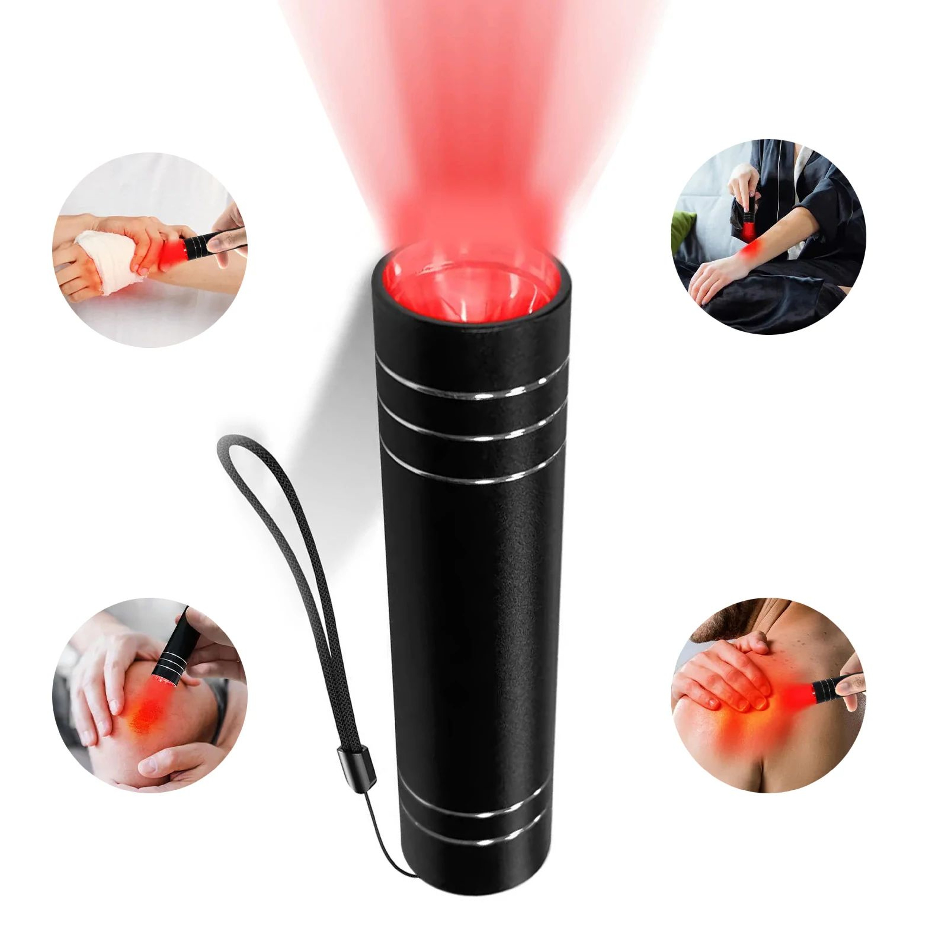 Red  Near Infrared LED Light Therapy Flashlight  660 Nm  850 Nm USB Rechargeable Portable Light Dev 0