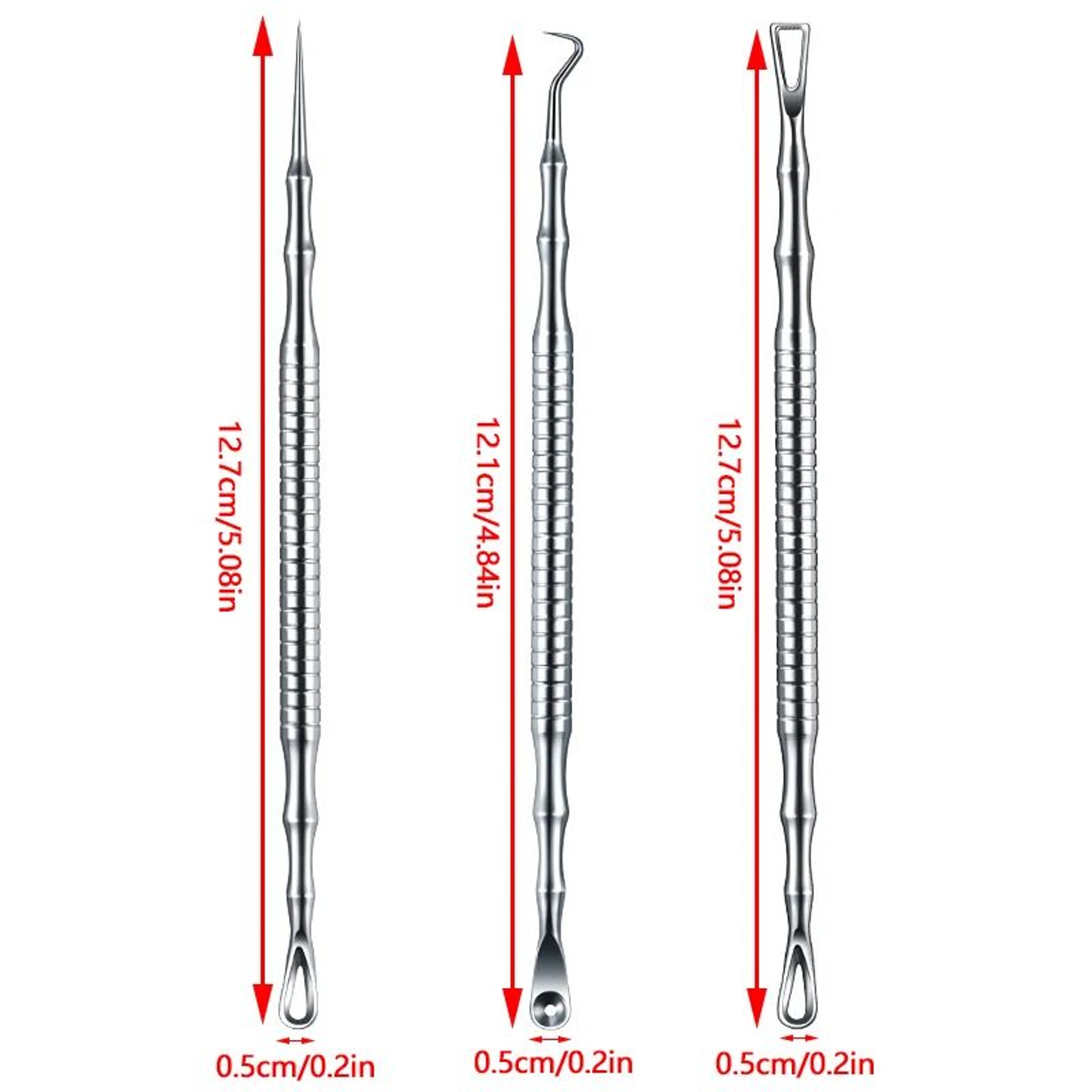 Facial Milia Extractor Tool Set  Stainless Steel Blackhead Remover Pimple Needle  Pore Cleaner For  5