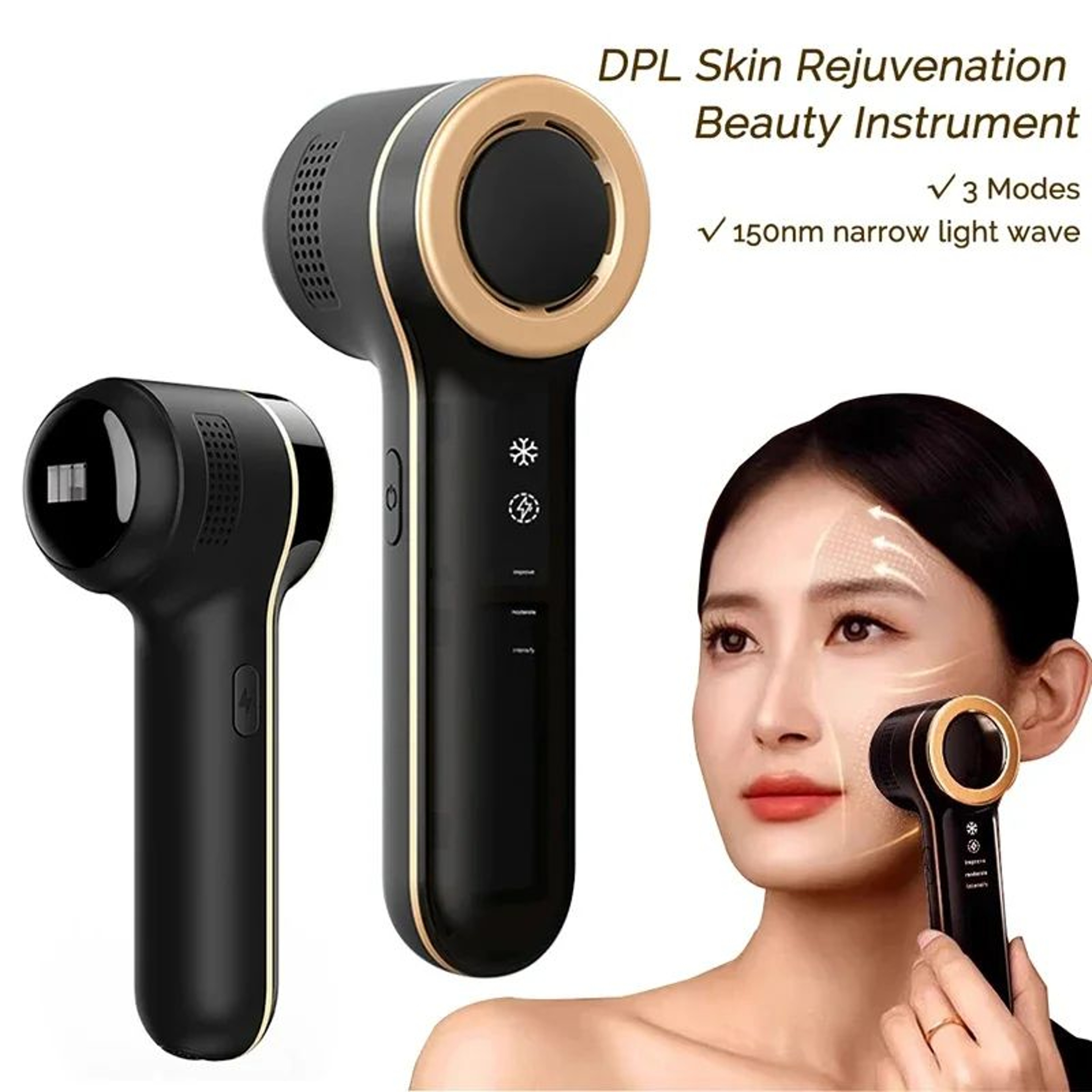 DPL Skin Rejuvenation Beauty Device  Infrared Photon Light Therapy With Sapphire Cooling For Facial 0