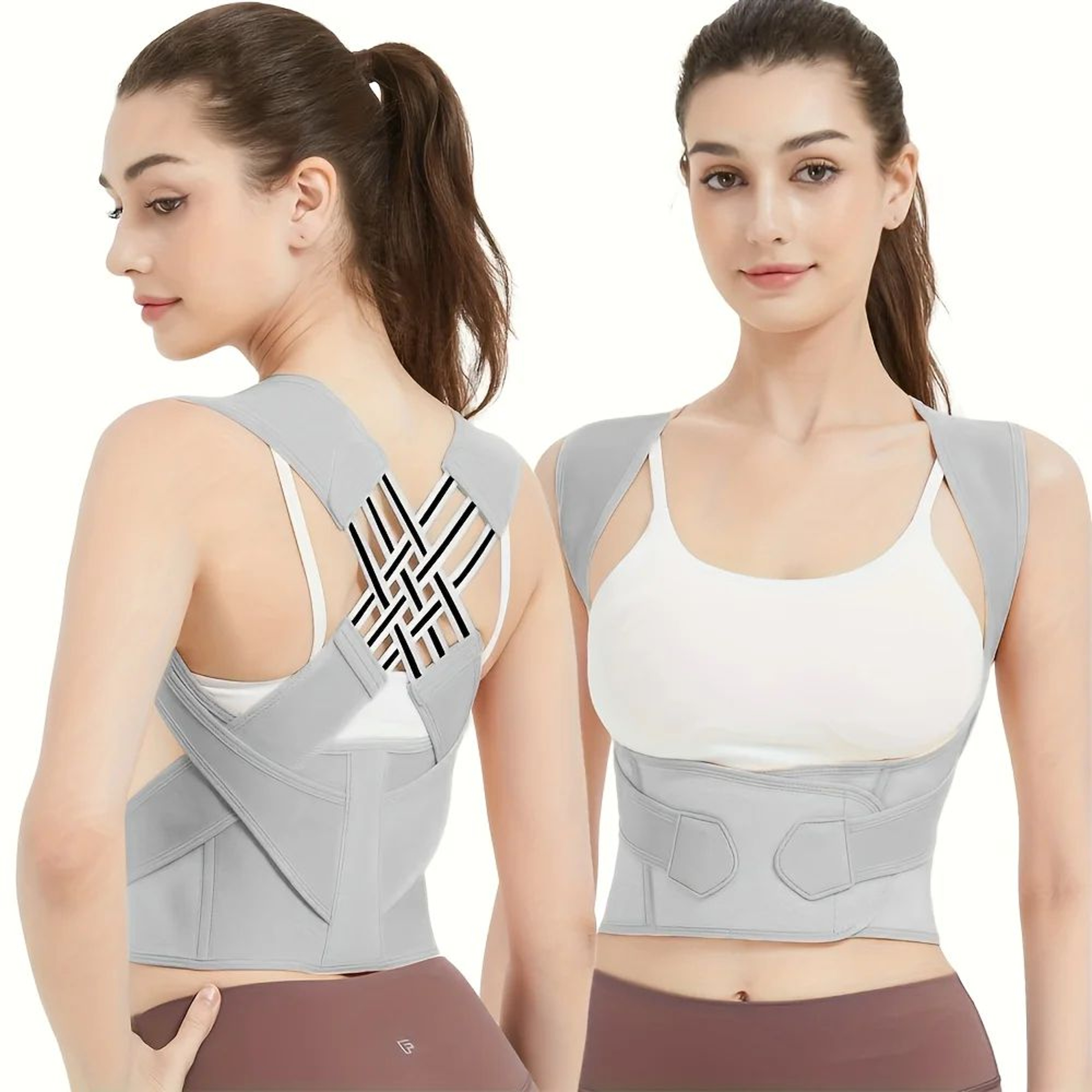 Breathable Back Posture Corrector Brace  Adjustable Shoulder Support Belt For Women Students  Every 1
