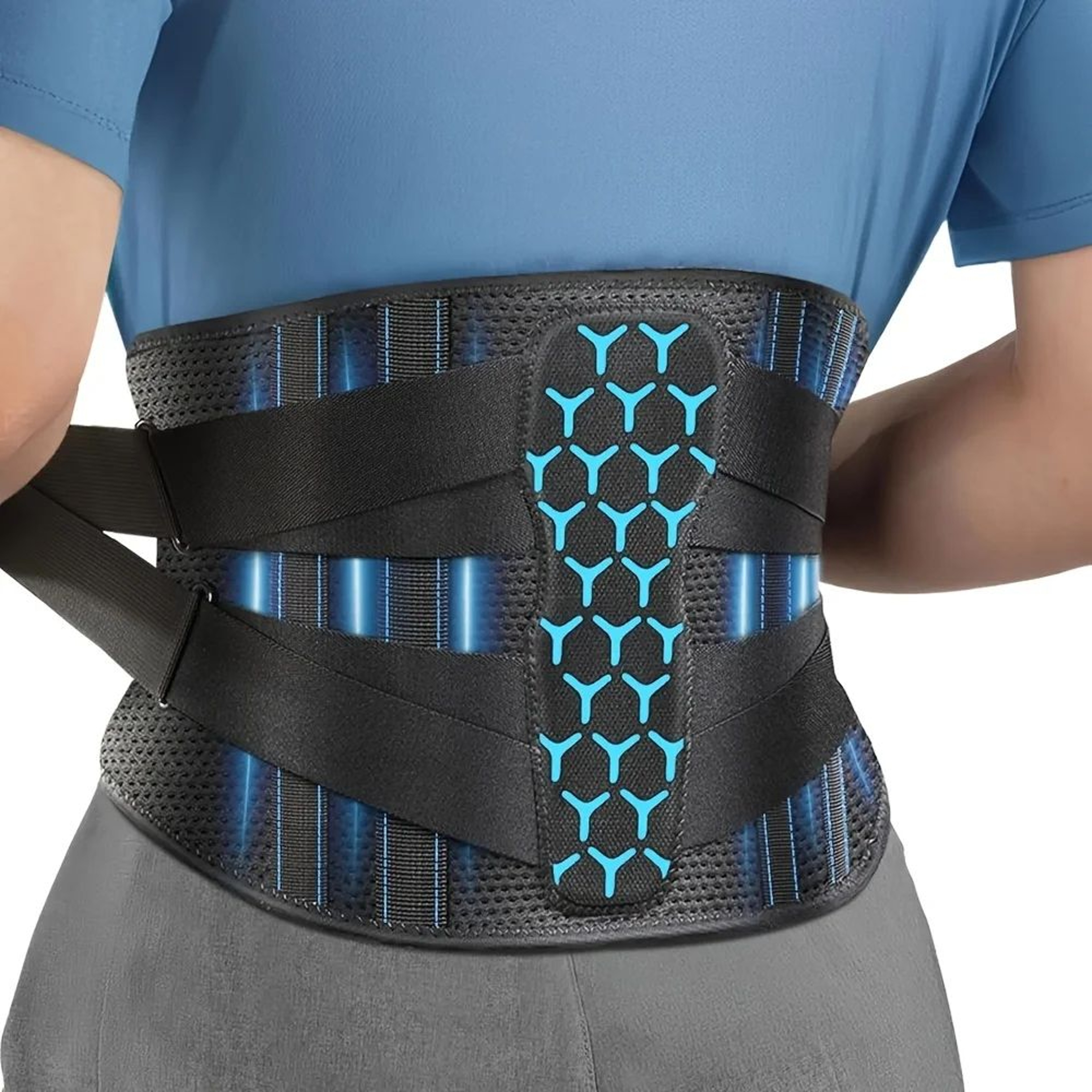 Lower Back Support Brace  Adjustable Lumbar Support Belt For Back Pain Relief Sciatica Herniated Di 6