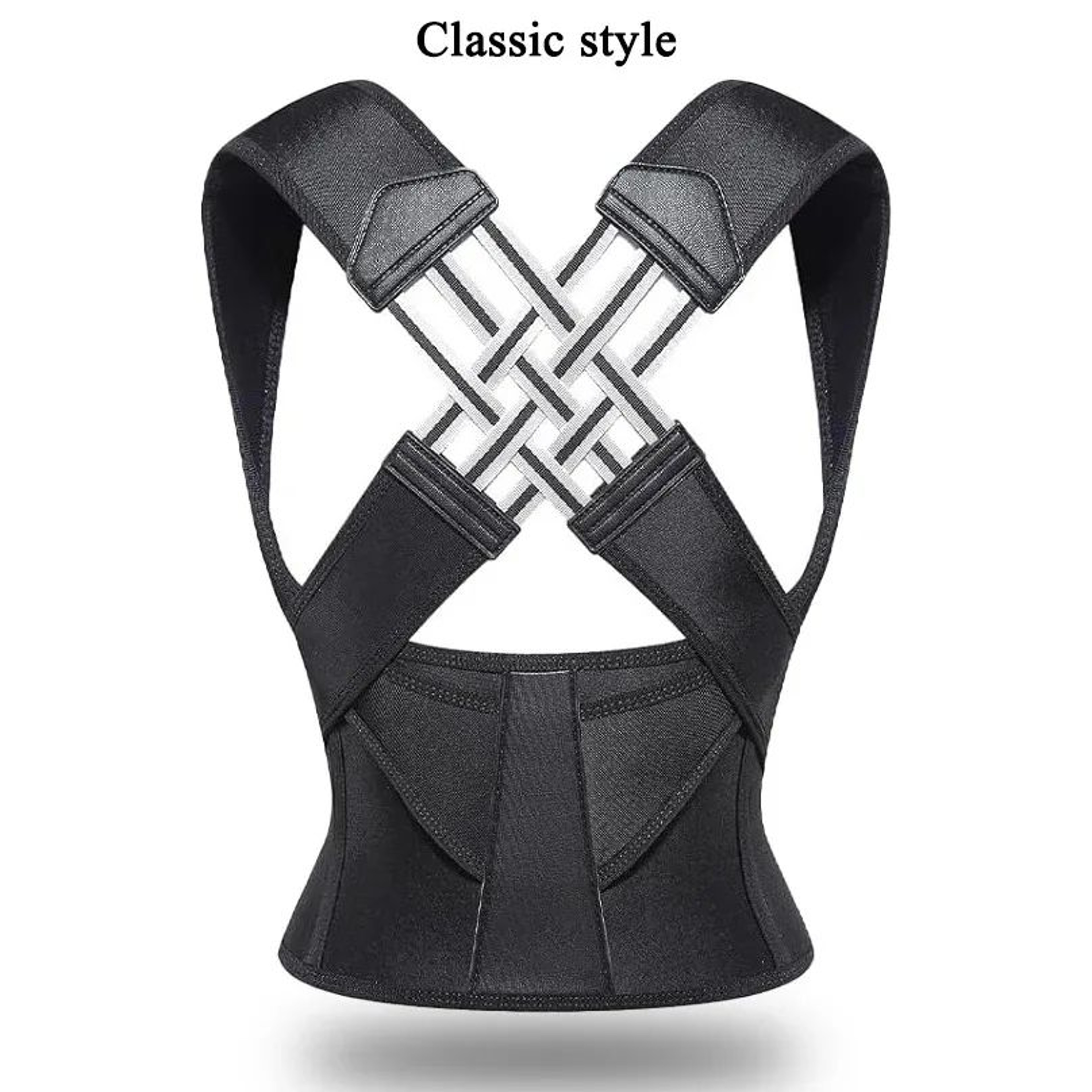 Breathable Back Posture Corrector Brace  Adjustable Shoulder Support Belt For Women Students  Every 7