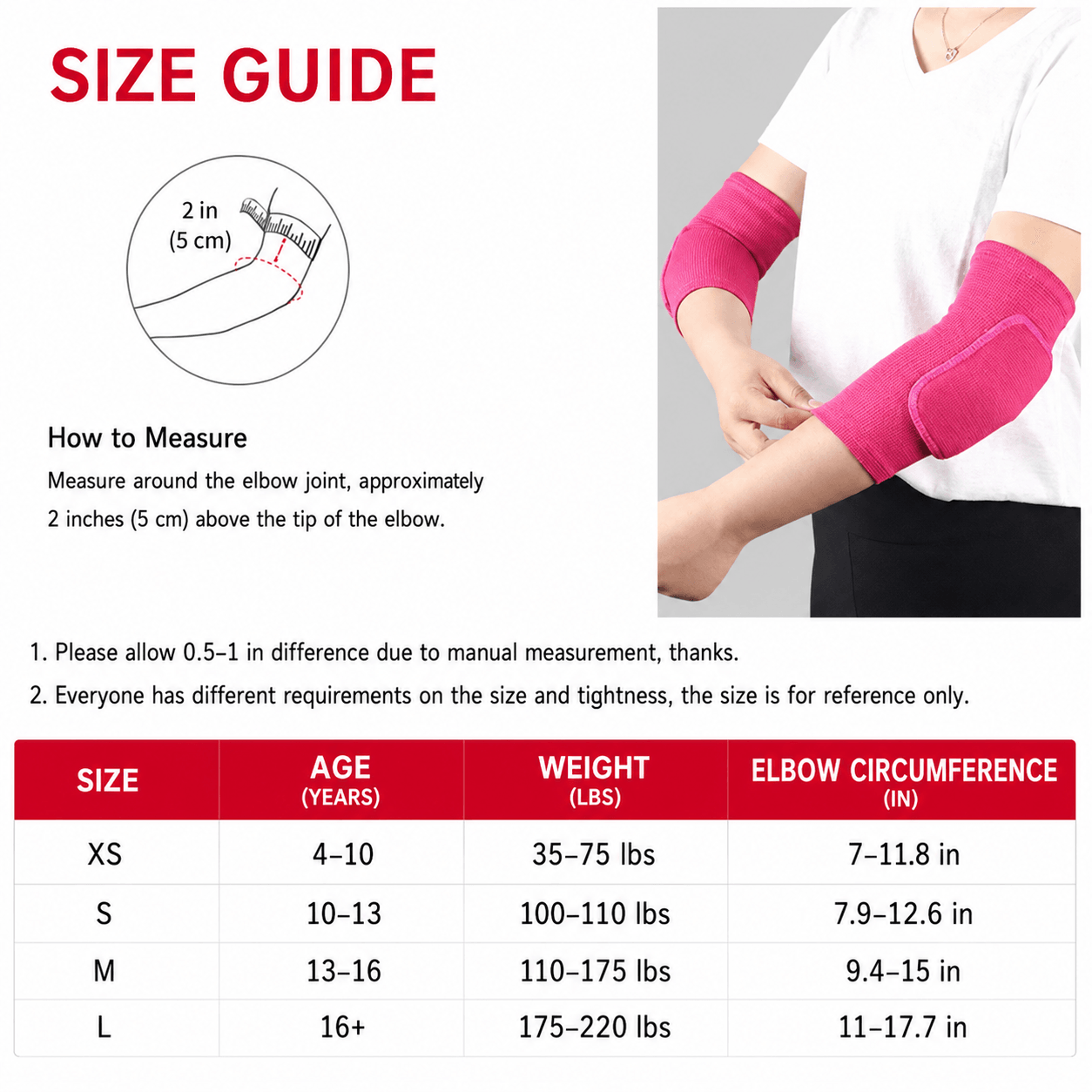 2pcs Breathable Elbow Compression Sleeves – Thick Sponge Elbow Pads for Basketball, Volleyball & Sports Support – view 14
