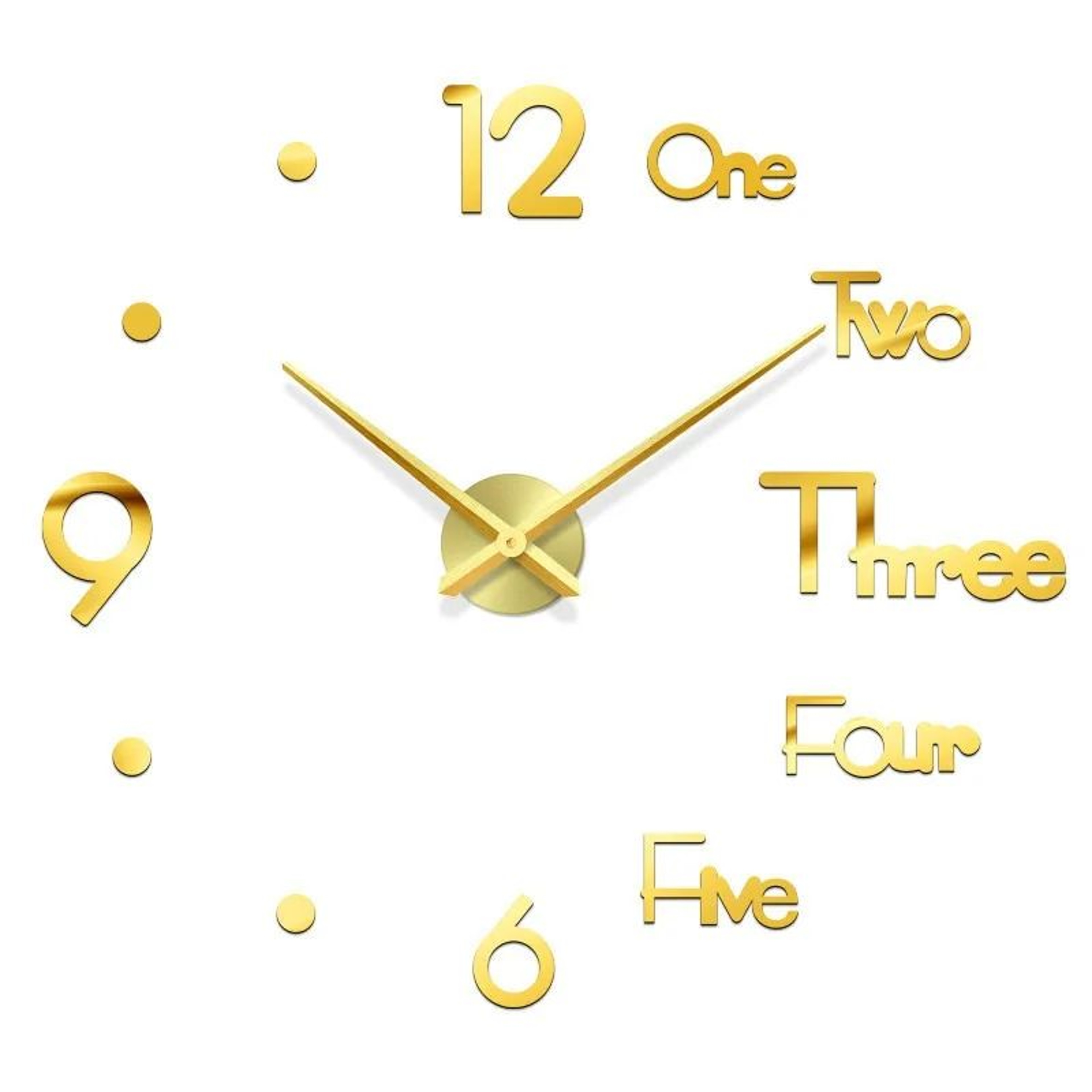 Modern 3D Luminous Frameless Wall Clock  DIY Silent Acrylic Wall Sticker Clock For Home  Office Dec 9