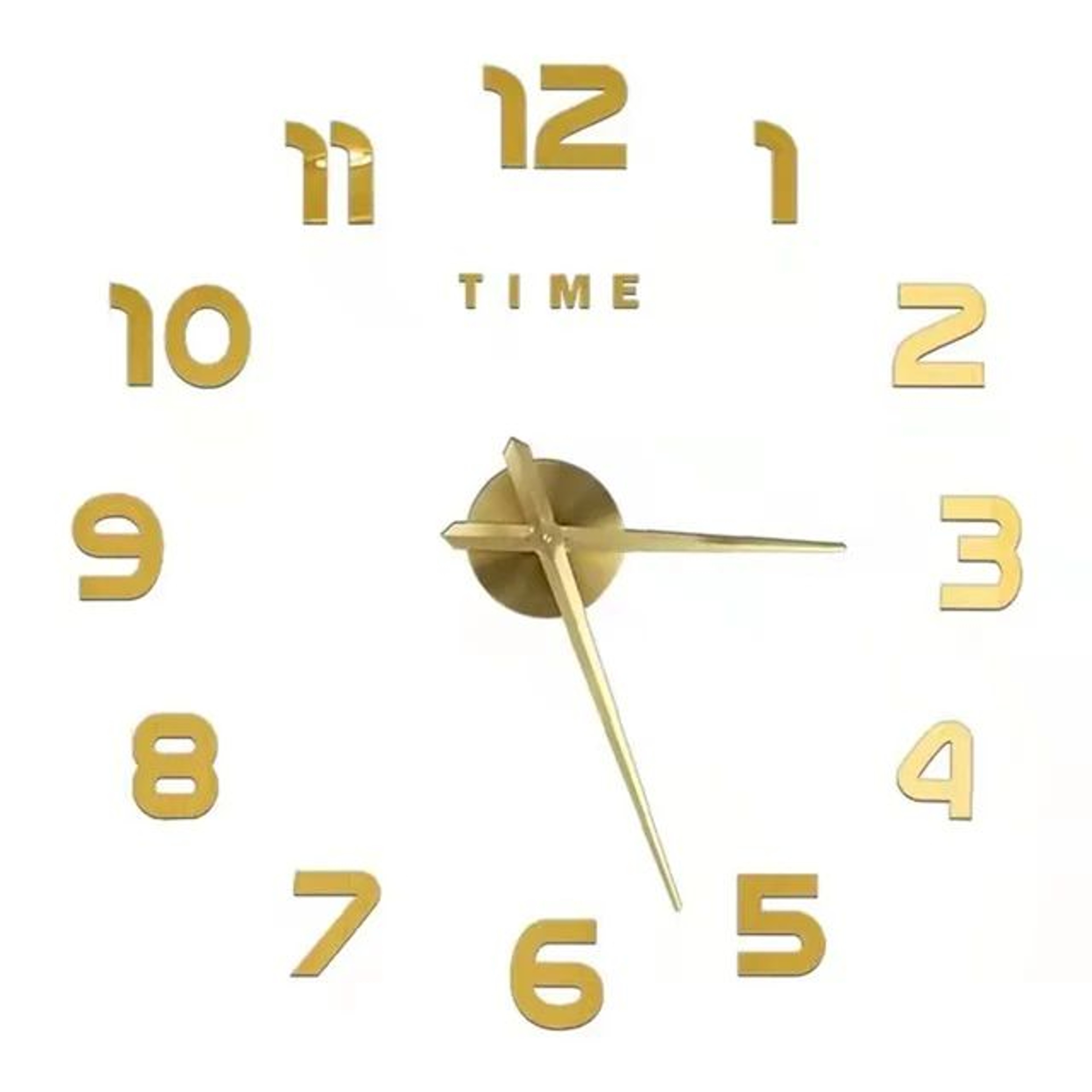 Modern 3D Luminous Frameless Wall Clock  DIY Silent Acrylic Wall Sticker Clock For Home  Office Dec 12