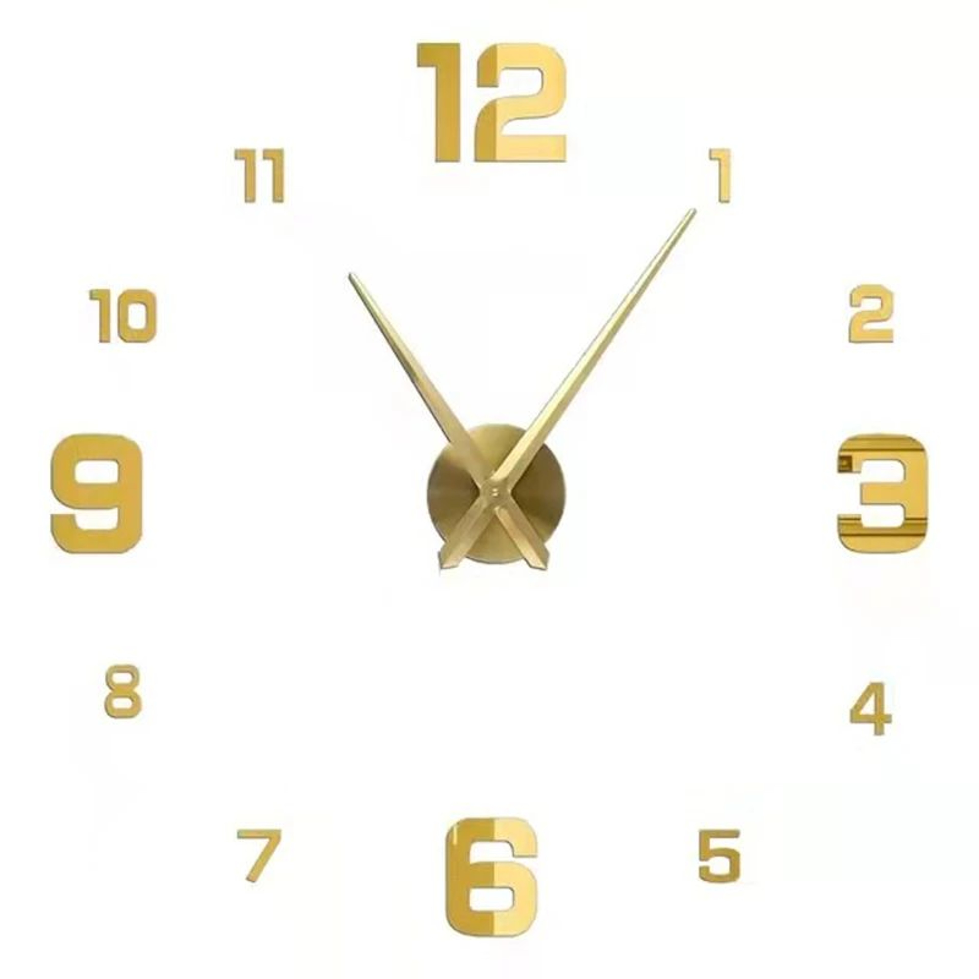Modern 3D Luminous Frameless Wall Clock  DIY Silent Acrylic Wall Sticker Clock For Home  Office Dec 17