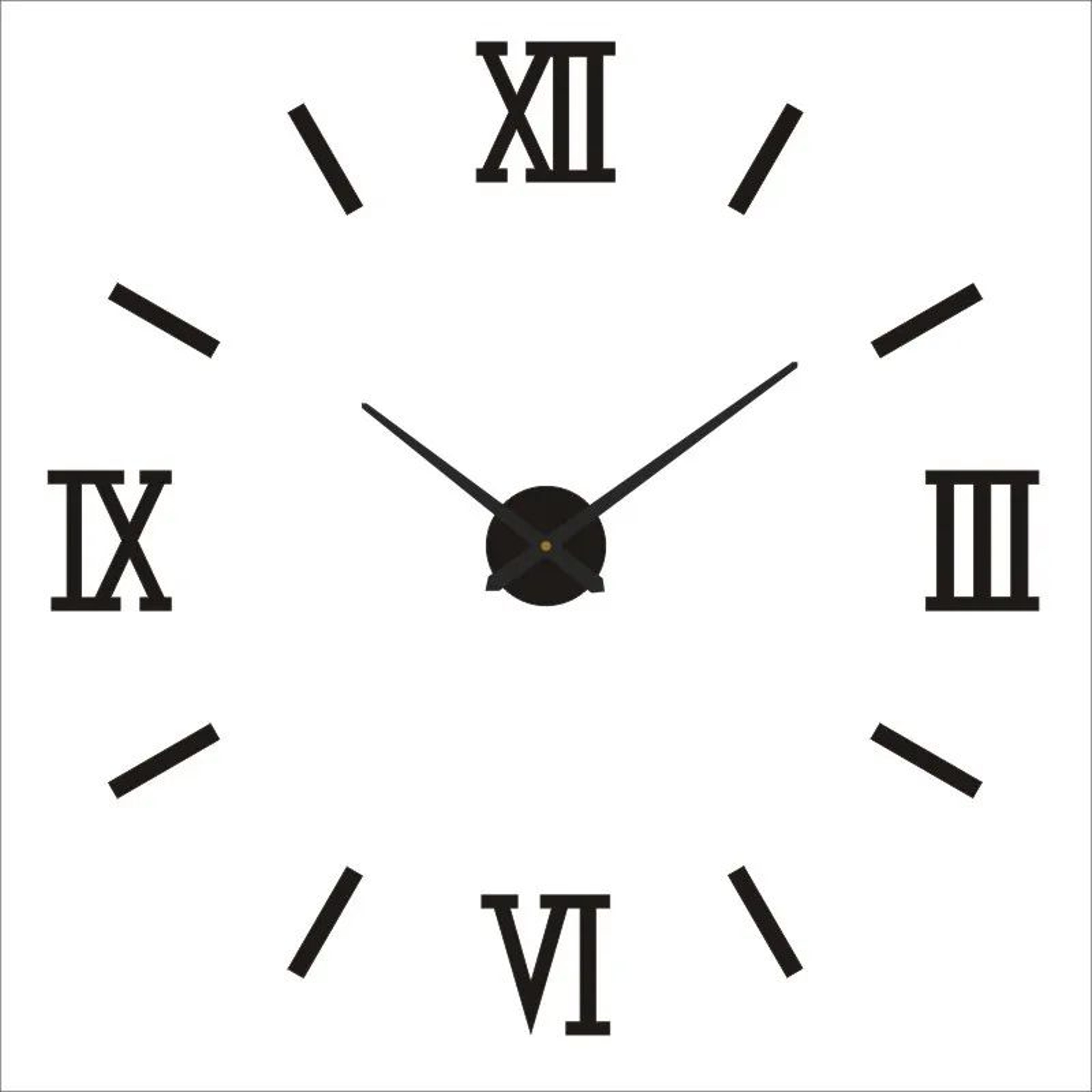 Modern 3D Luminous Frameless Wall Clock  DIY Silent Acrylic Wall Sticker Clock For Home  Office Dec 25