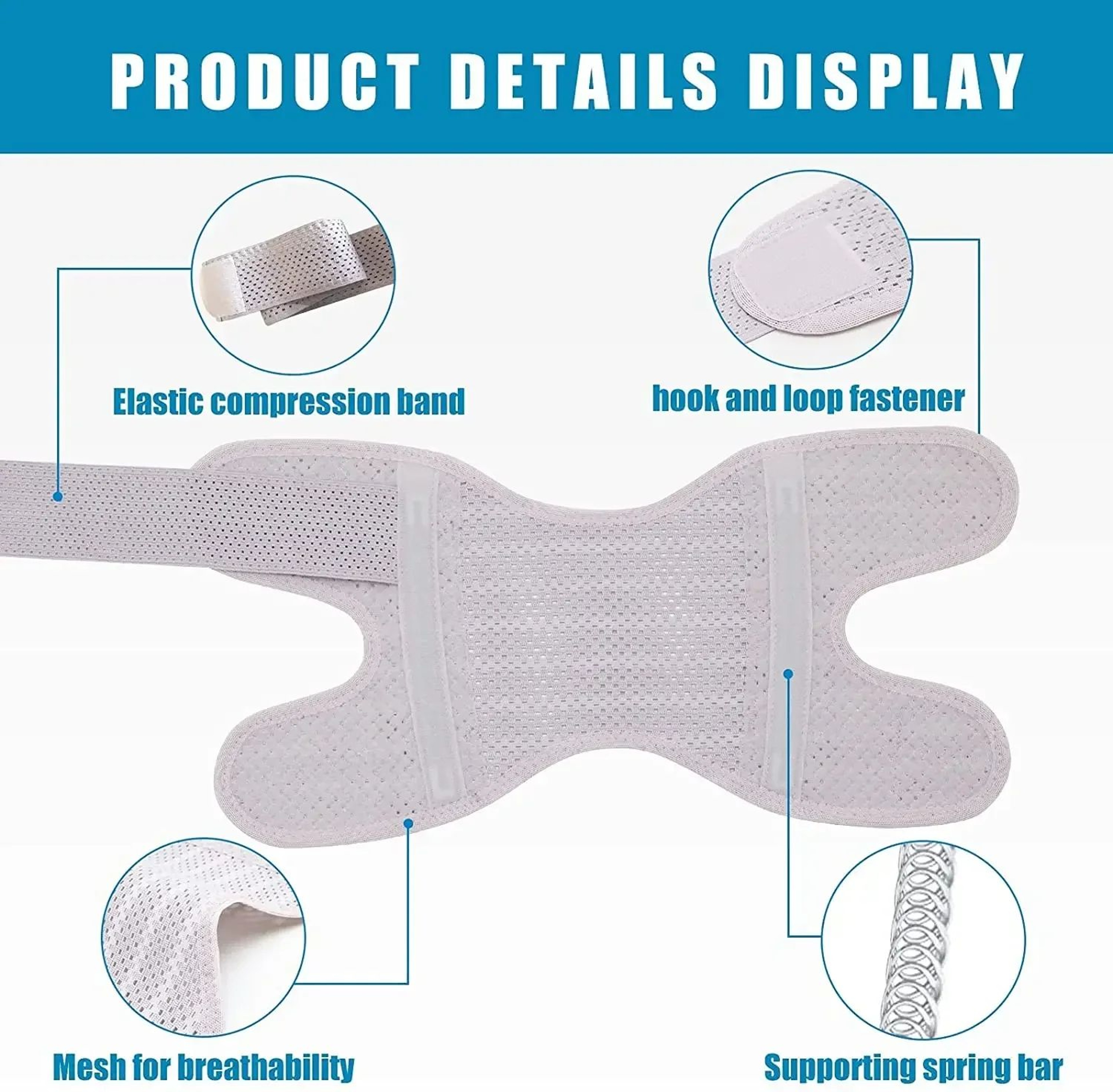 Adjustable Knee Brace With Side Stabilizers  Breathable Knee Support For Meniscus ACL Arthritis  Jo